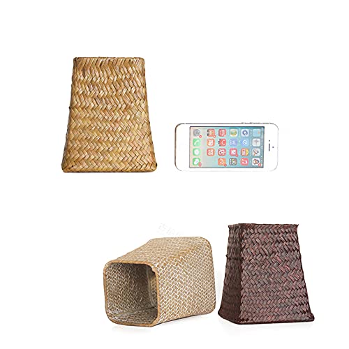 VALINK Handwoven Seagrass Storage Basket - Natural Wicker Organizer for Home Decor, Flower Vase Holder, Rattan Craft Storage Bin | Perfect for Living Room, Bathroom & Farmhouse Style Decor