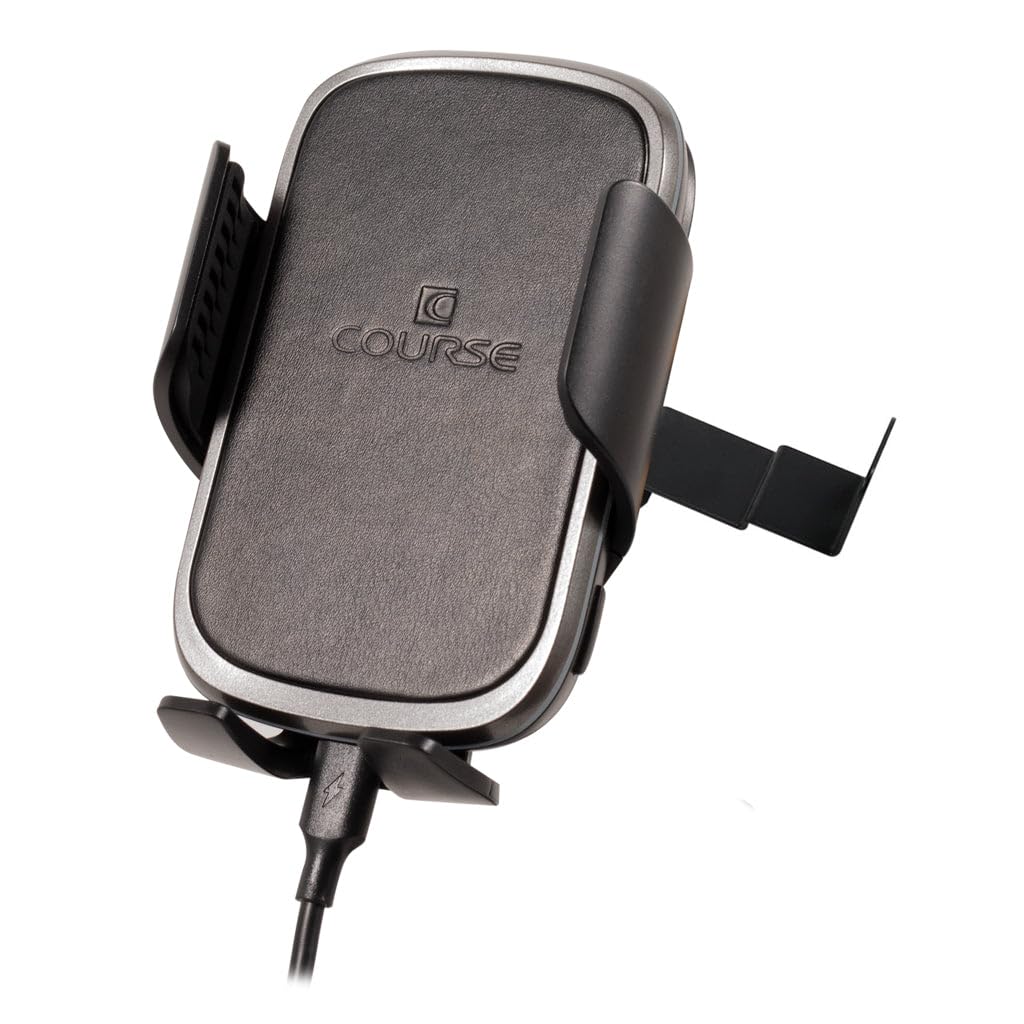 Wireless Charging Car Phone Mount for Chevrolet Suburban, Tahoe, GMC Yukon, Silverado & Sierra (2007-2014) - Auto-Clamping Phone Holder with Fast Charging - Perfect for Hands-Free Navigation & Safe Driving (Black)