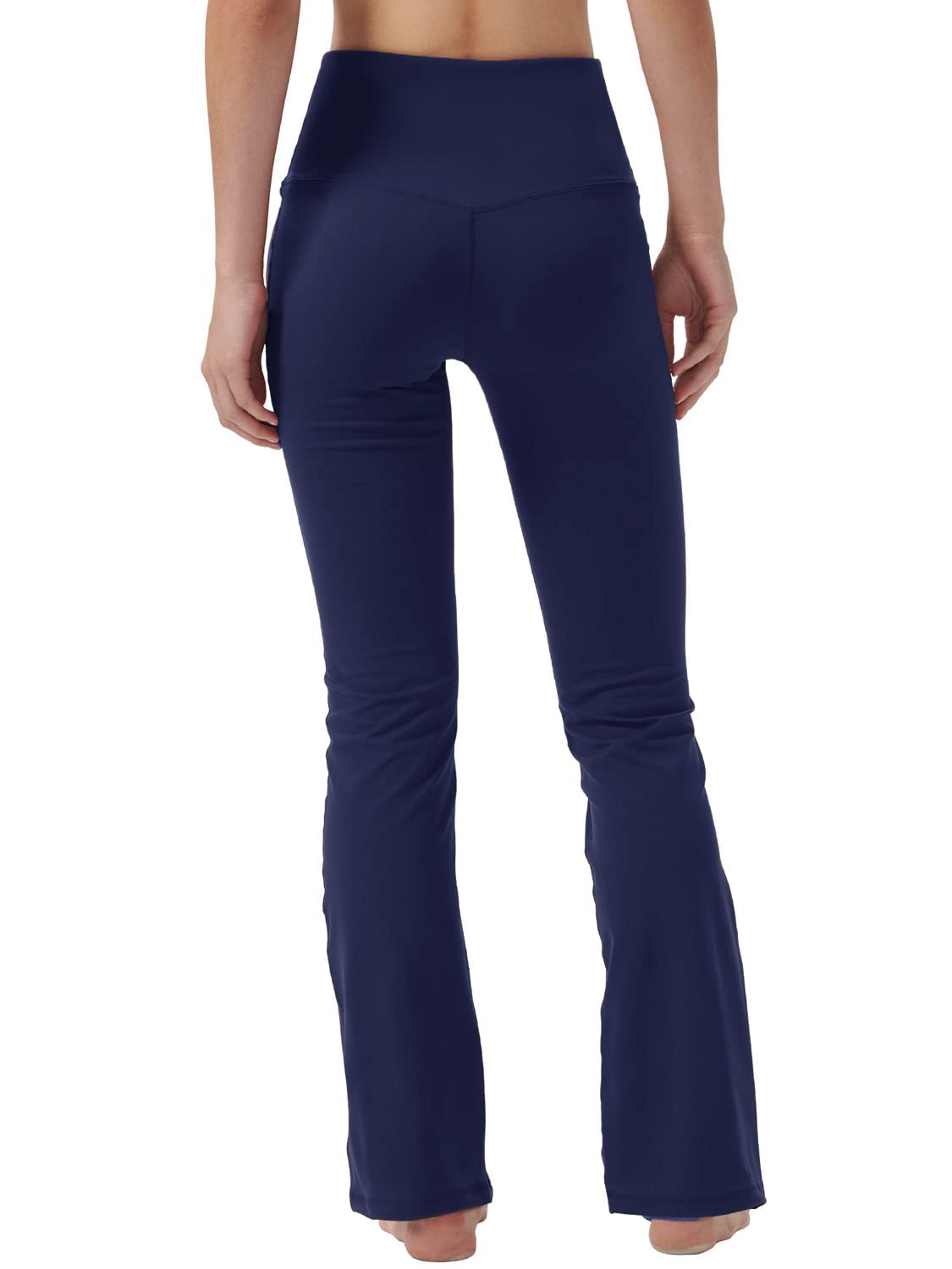 Women's High Waist Bootcut Yoga Pants with Hidden Pockets - Tummy Control Workout & Dress Pants for Office, Lounge & Yoga