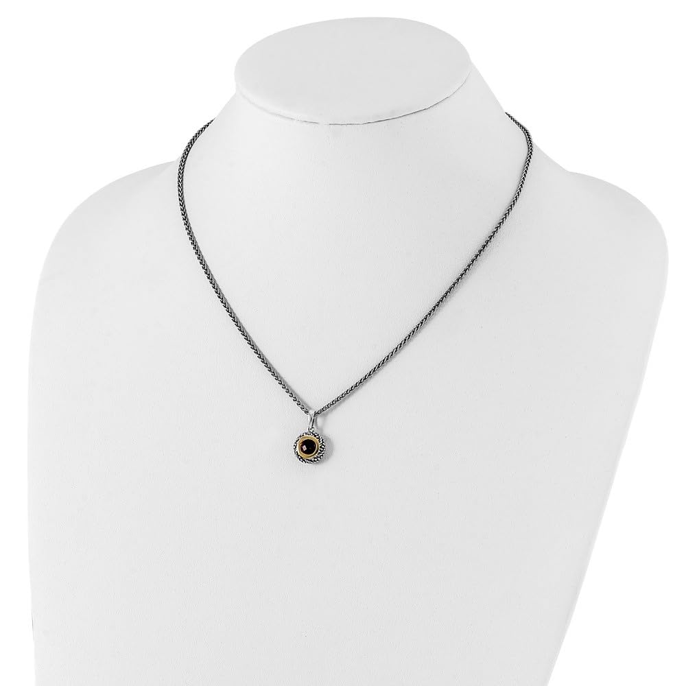 14k Gold & Sterling Silver Garnet Necklace for Women | Elegant Jewelry Gift for Birthday, Anniversary & Valentine's Day | Perfect for Parties, Weddings & Special Occasions