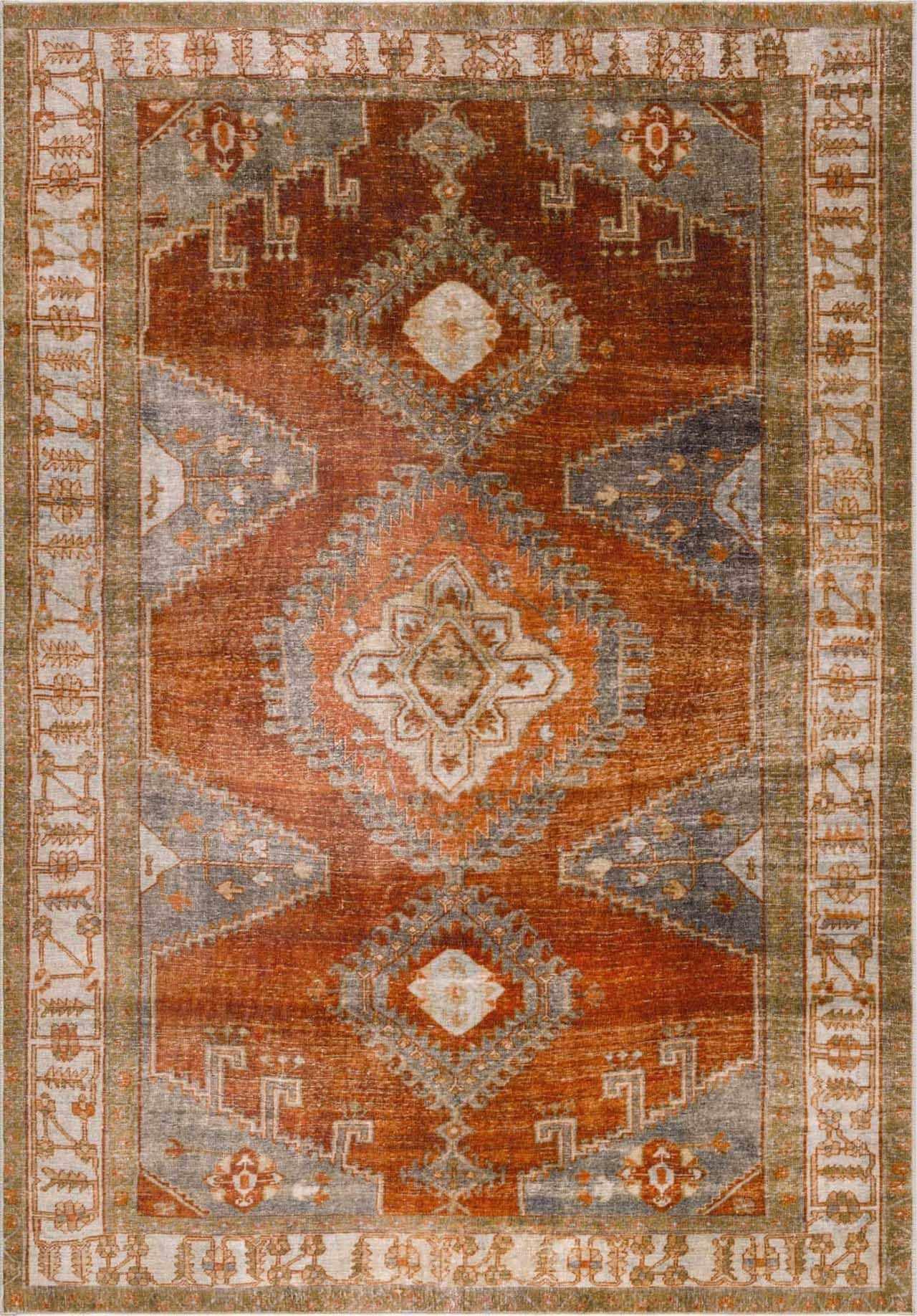 Hauteloom Kullar Machine Washable Area Rug 5' x 7'6