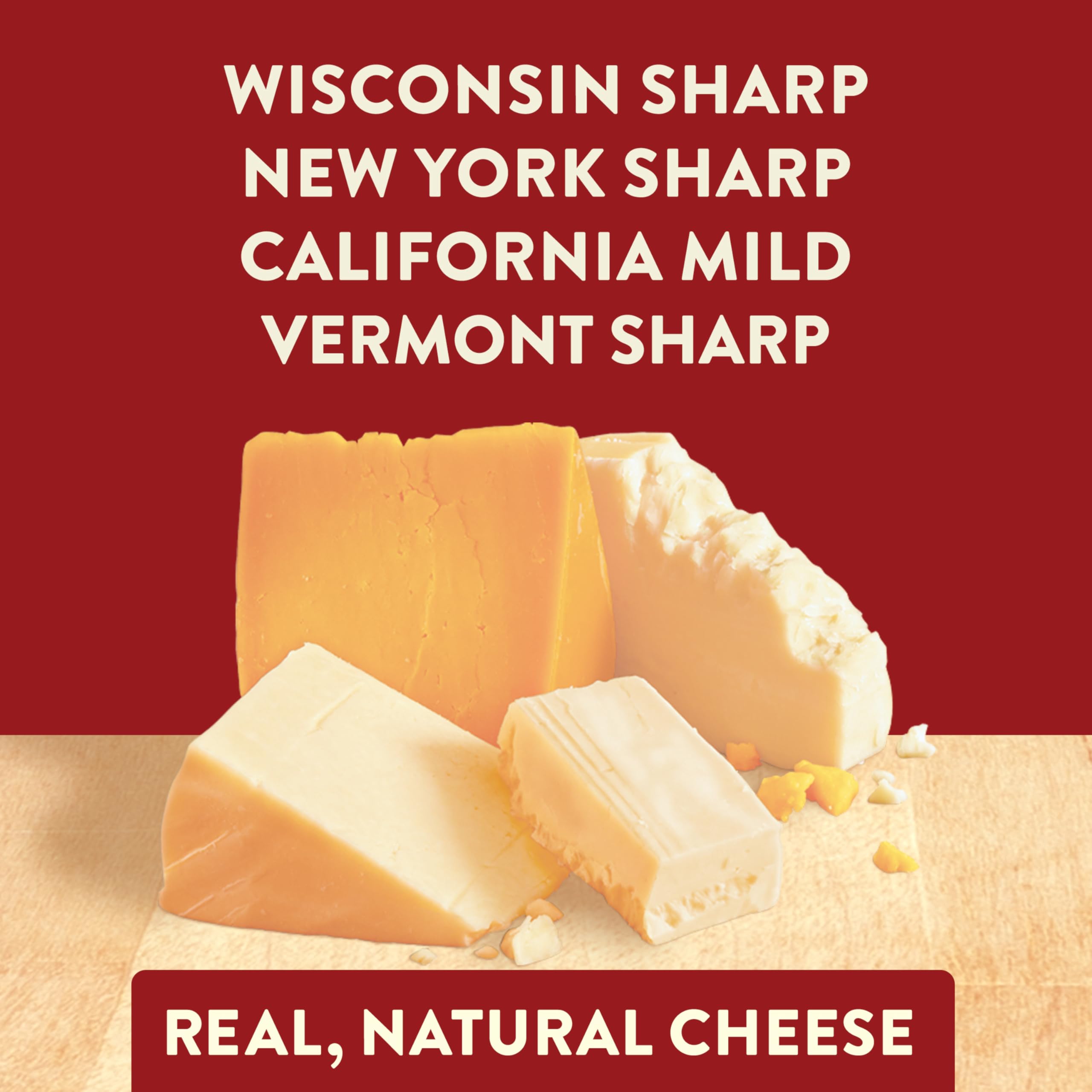 Sargento Shredded 4 State Cheddar Natural Cheese - 7.5 oz Bag | Perfect for Pizza, Pasta, Salads & Sandwiches | High-Quality Shredded Cheese for Cooking & Baking