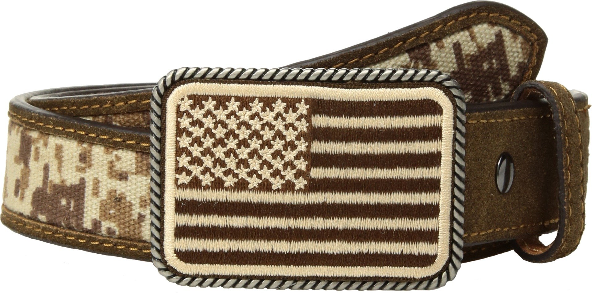 ARIAT Boys Sport Patriot USA Flag Buckle Belt - Adjustable Western Belt for Kids & Youth - Perfect for School, Rodeo & Patriotic Events