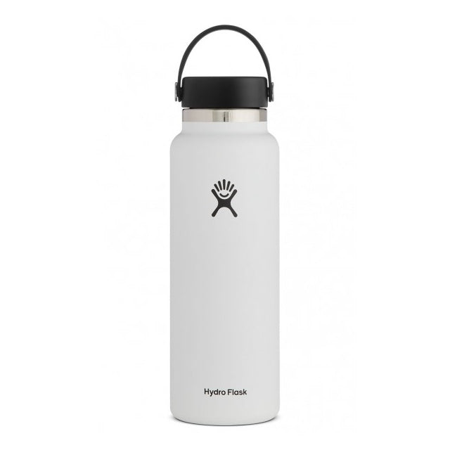 40 oz Wide Mouth Water Bottle with Straw & Handle - Leakproof Stainless Steel Insulated Water Jug for Gym, Hiking & Outdoor Activities - BPA Free Vacuum Flask for Hot & Cold Beverages