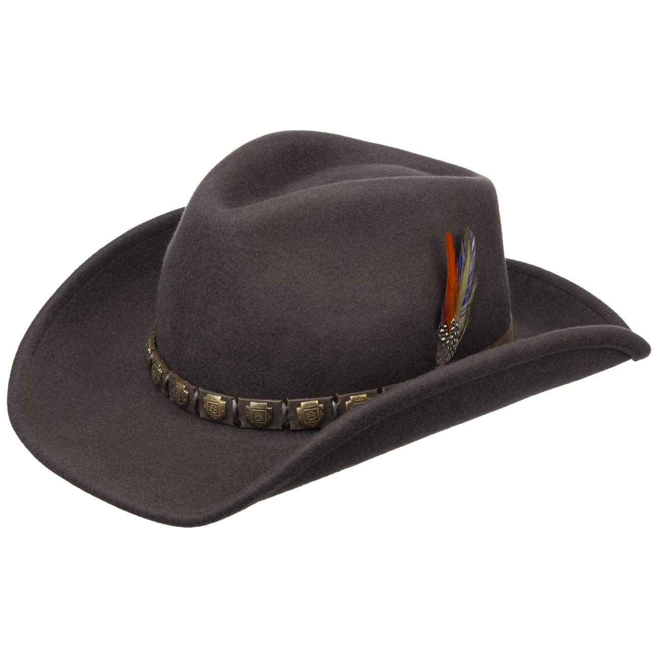 Stetson Hackberry Western Cowboy Hat for Men – Durable Felt Hat with Classic Brim – Perfect for Rodeo, Ranch Work, and Outdoor Adventures