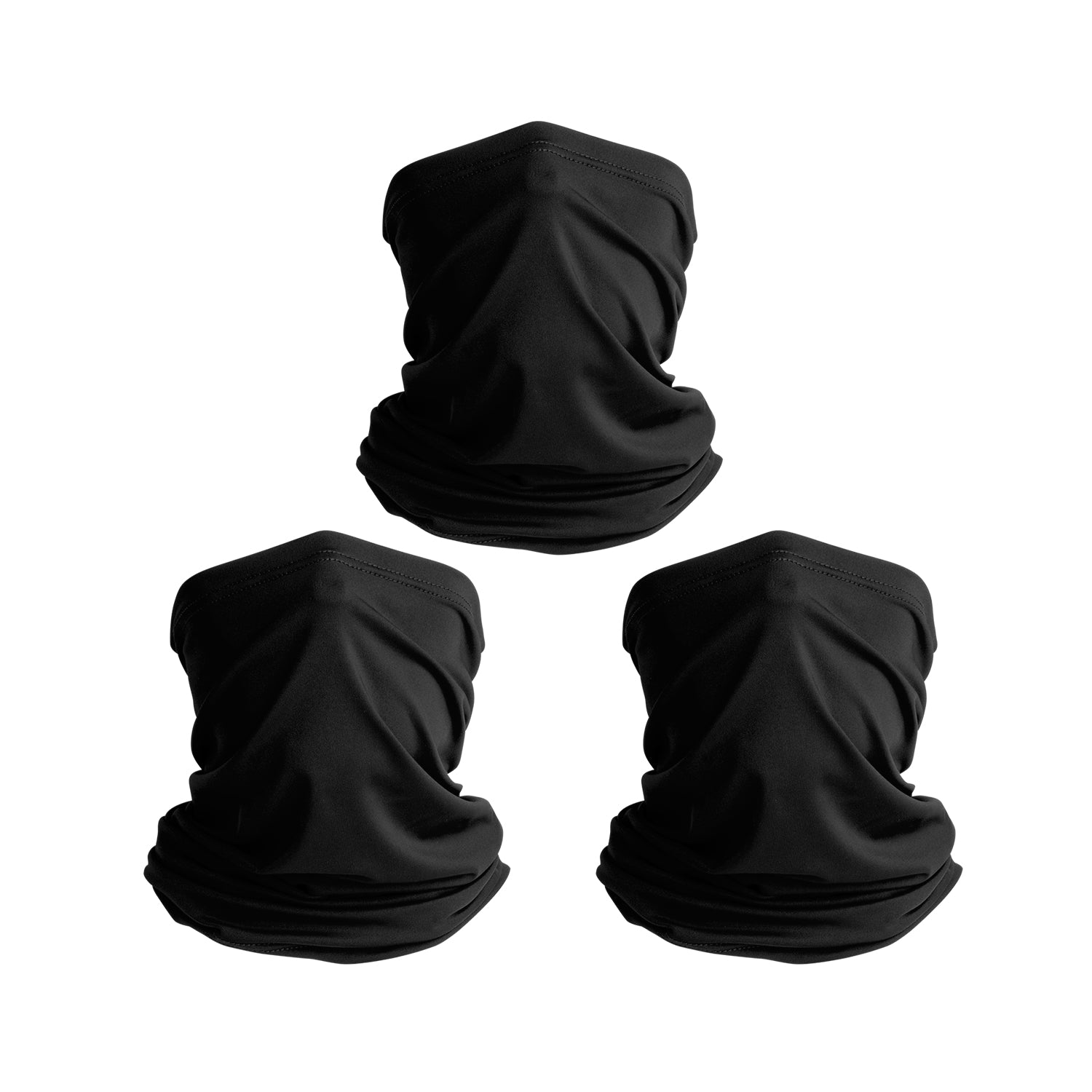 TJKL102 (3 Pack) Kids Bandanas & Neck Gaiters - Soft Cotton Face Coverings for Outdoor Play, Sports & Sun Protection - Unisex Children's Fashion Accessories for Hiking, Cycling & School Activities