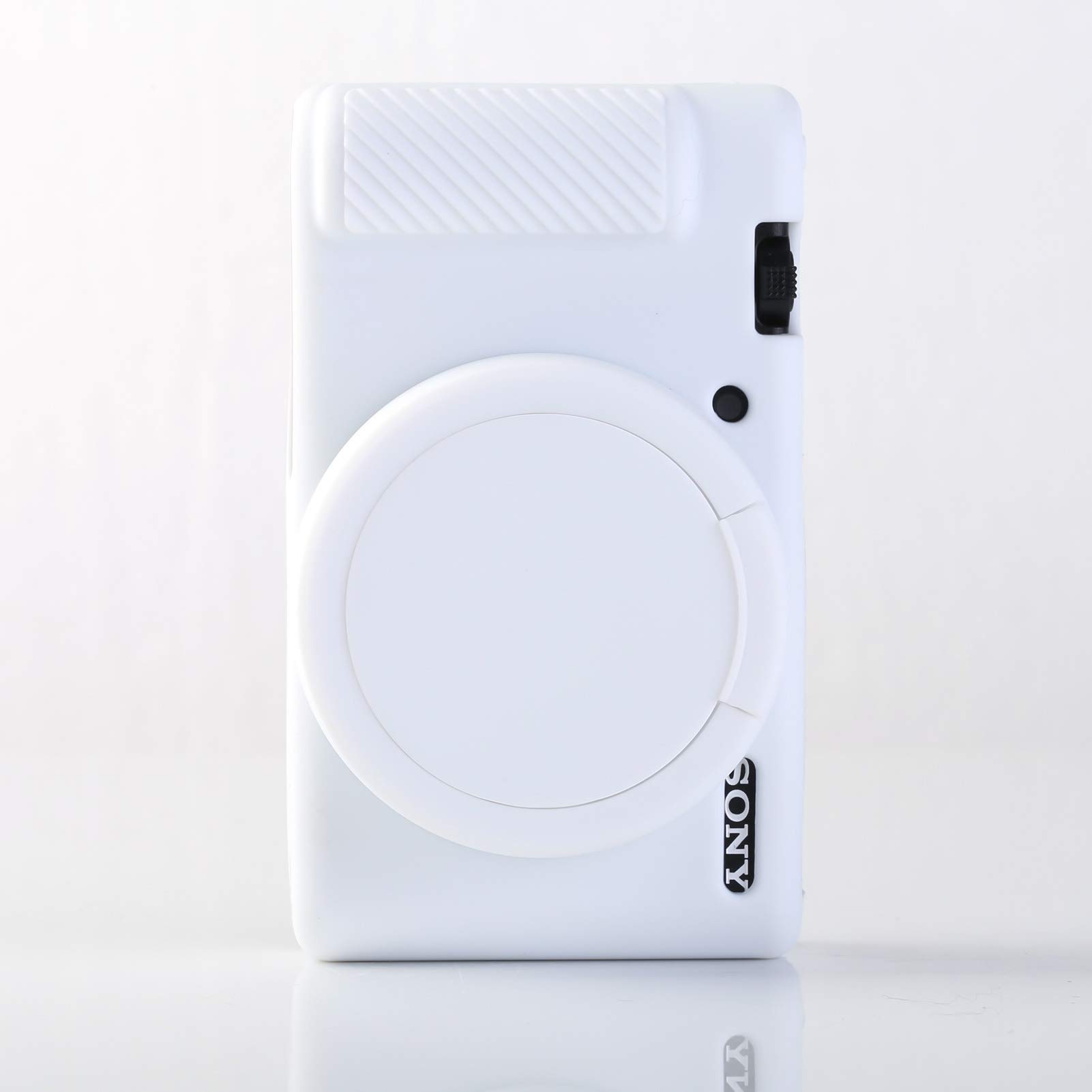 Sony ZV-1 Camera Case - Slim Fit Anti-Scratch Soft DSLR Sleeve with Screen Protector for Sony ZV1 Digital Camera (White) - Perfect for Travel, Vlogging & Everyday Protection