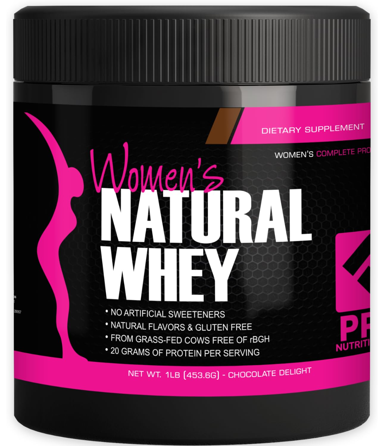 Grass-Fed Whey Protein Powder for Women - Low Carb, Gluten Free, Hormone Free - Chocolate Delight Flavor (1 Lb) | Supports Lean Muscle Growth & Recovery - Perfect for Post-Workout Shakes, Smoothies and Healthy Breakfasts