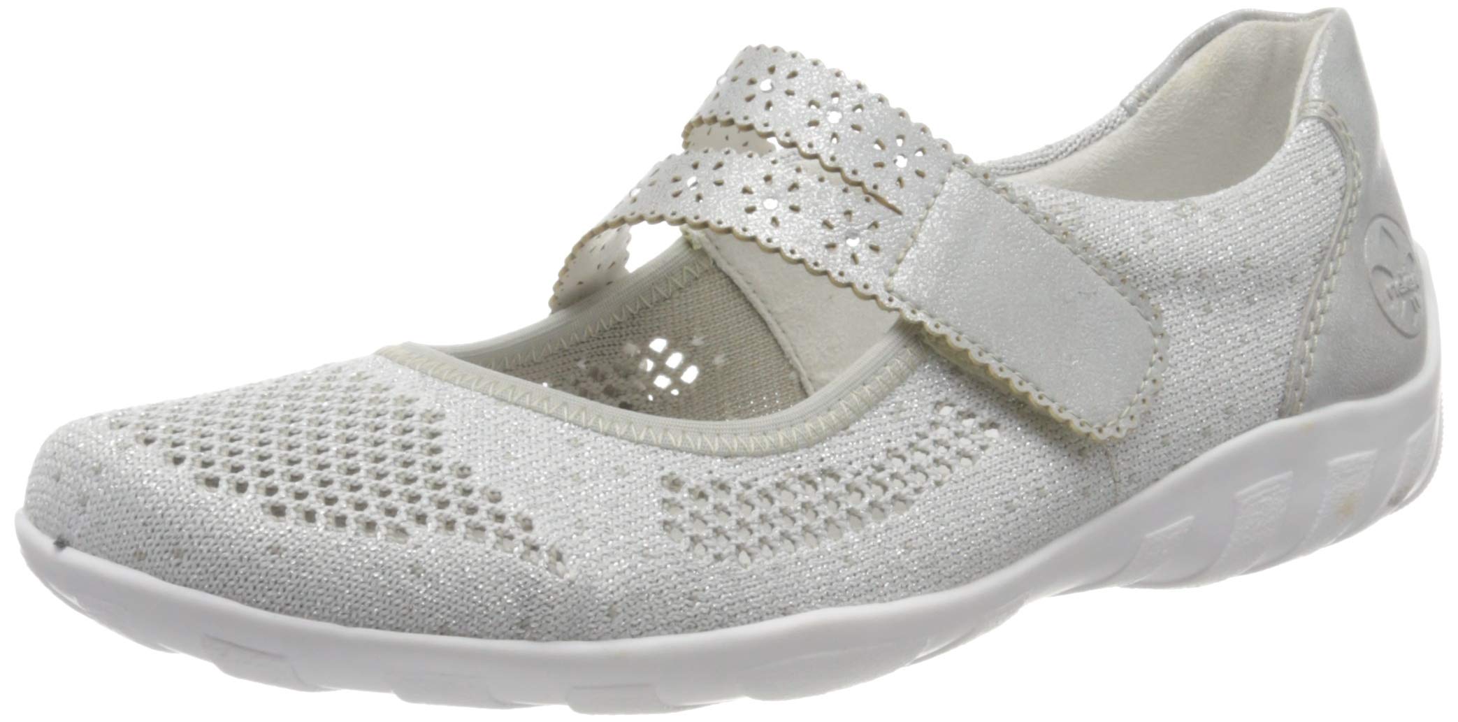Rieker Women's Comfortable Ballet Flats - Lightweight Slip-On Shoes for Work, Travel & Casual Wear