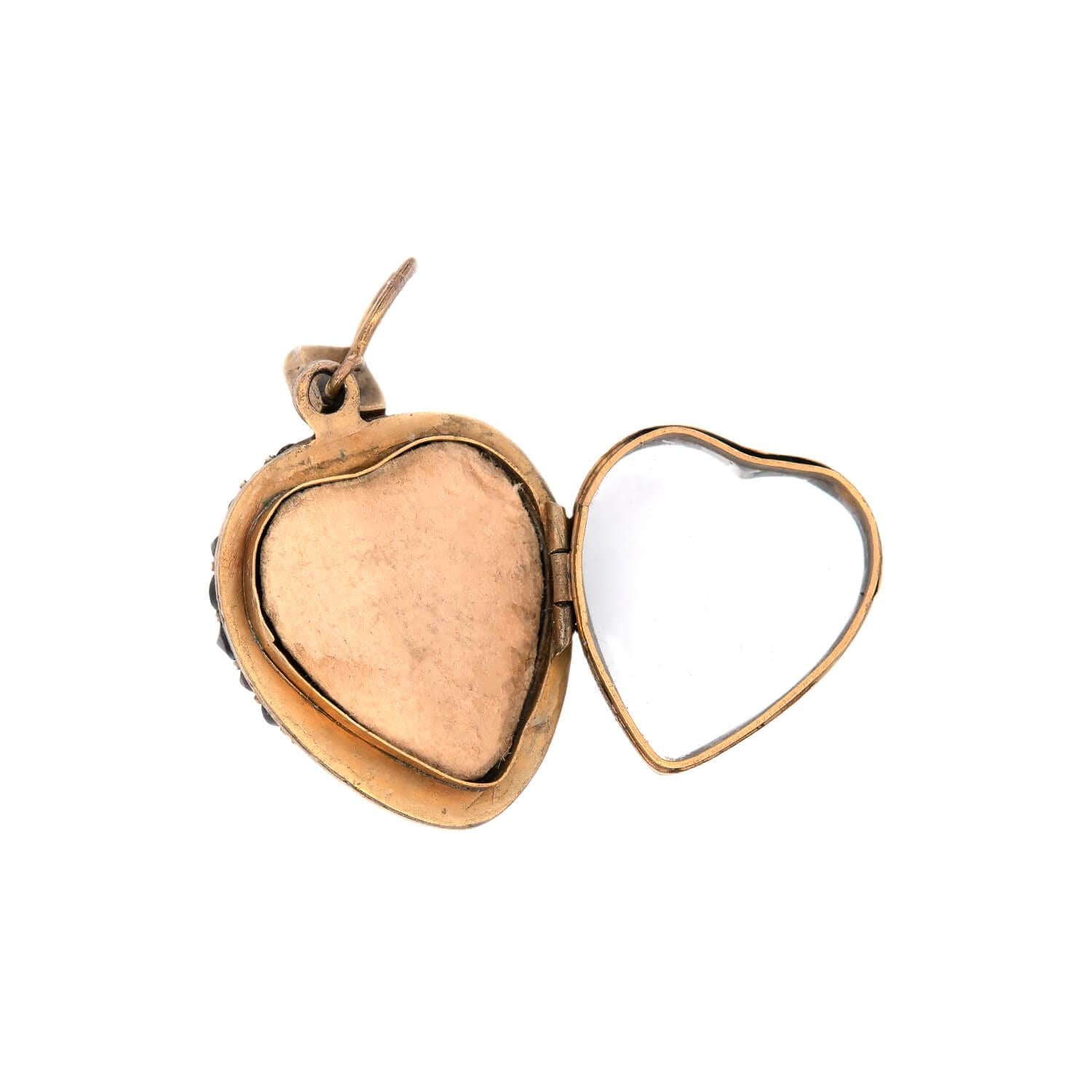 Victorian Gold Filled Garnet Heart Locket Necklace - Antique Style Jewelry Gift for Women, Perfect for Valentine's Day, Anniversary & Special Occasions