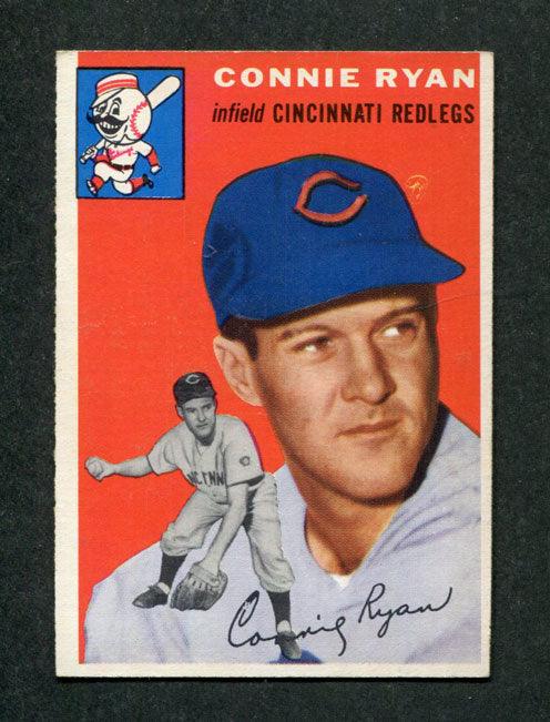 1954 Topps #136 Connie Ryan Cincinnati Redlegs Vintage Baseball Card - Perfect for Collectors, Sports Memorabilia Displays & Baseball History Enthusiasts