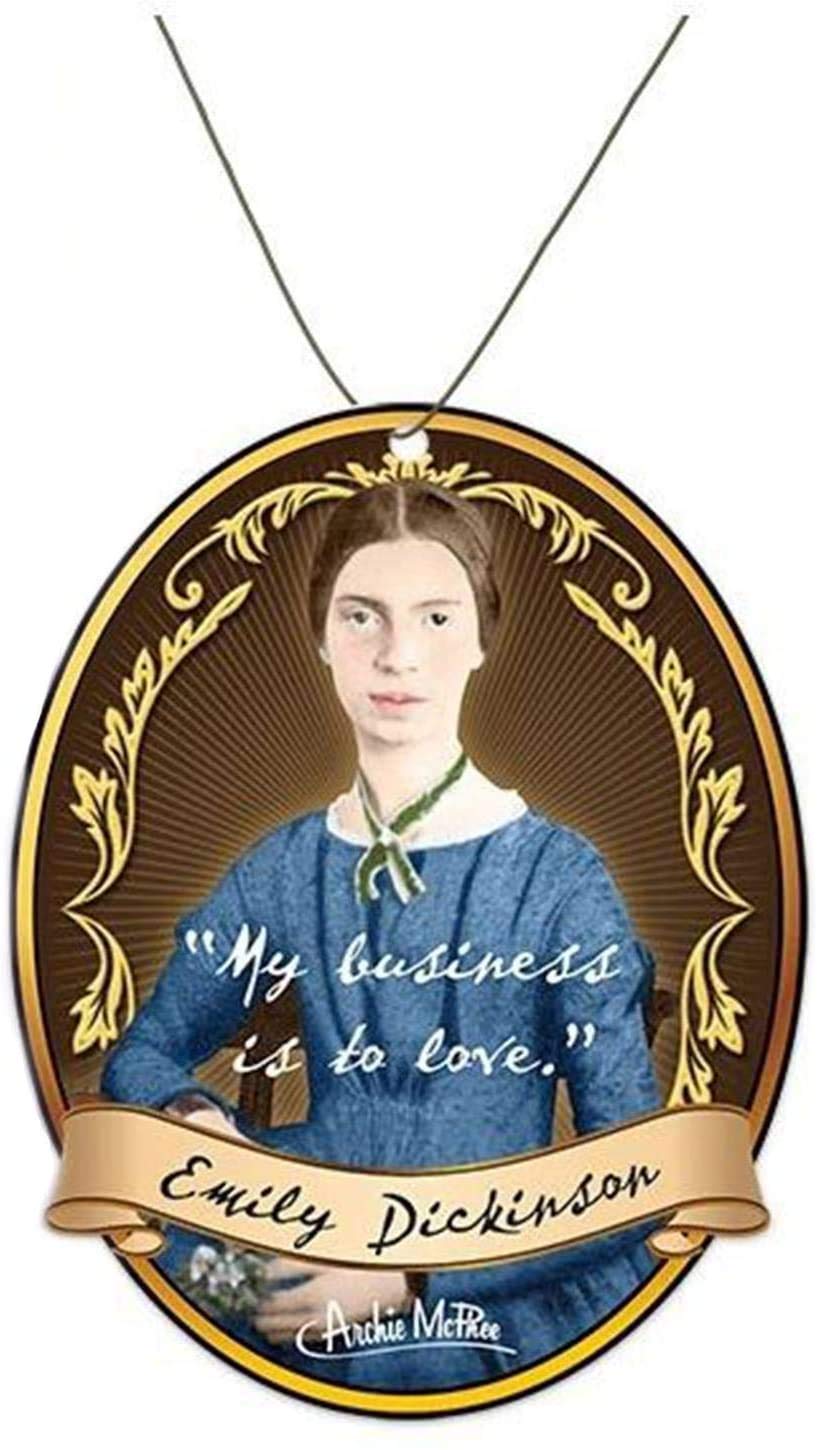 Emily Dickinson Inspired Car Air Freshener - Literary Scented Hanging Decor for Home, Office & Car - Perfect for Book Lovers & Poetry Enthusiasts