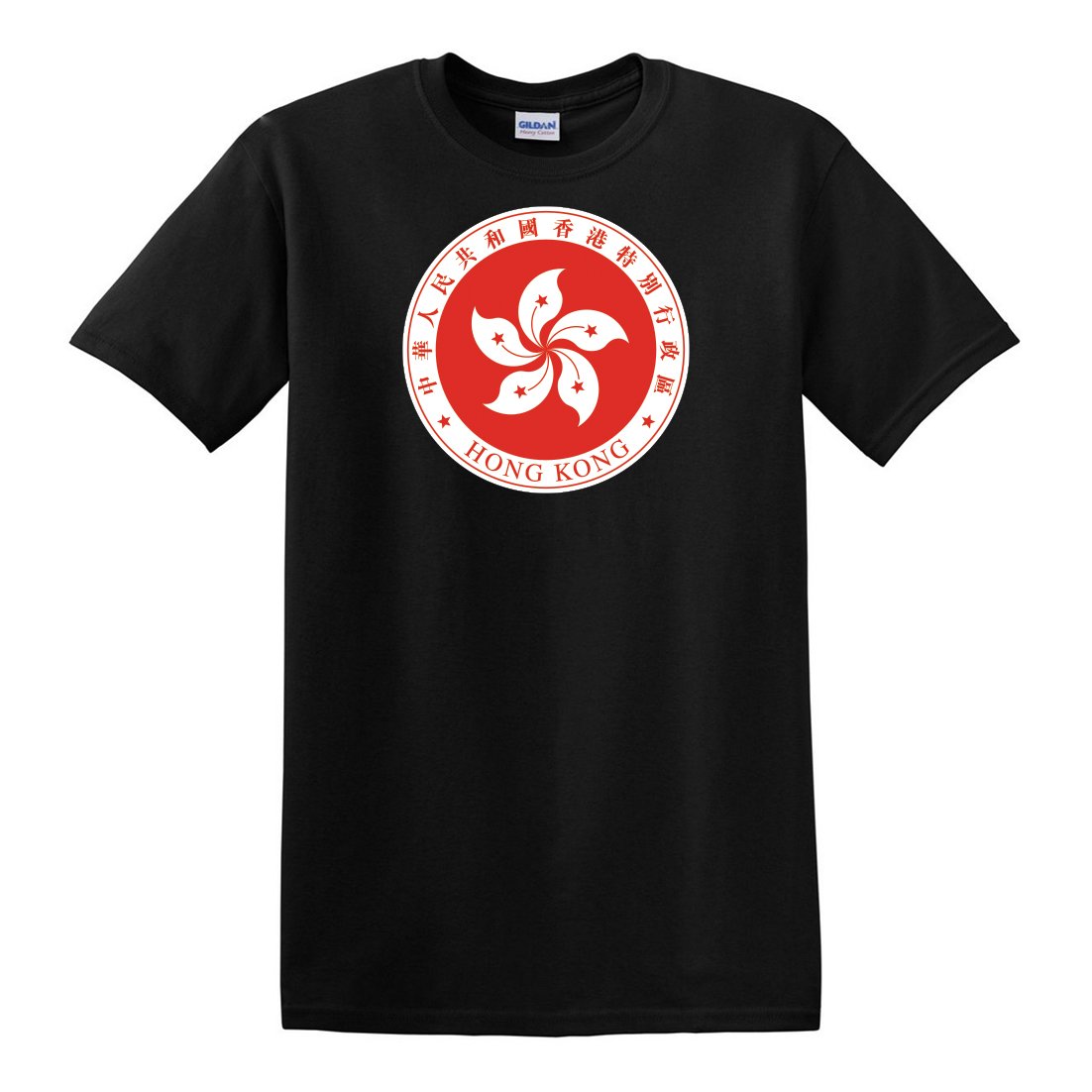 Fagraphix Men's Hong Kong Emblem Graphic T-Shirt - Casual Cotton Tee for Streetwear & Patriotic Fashion