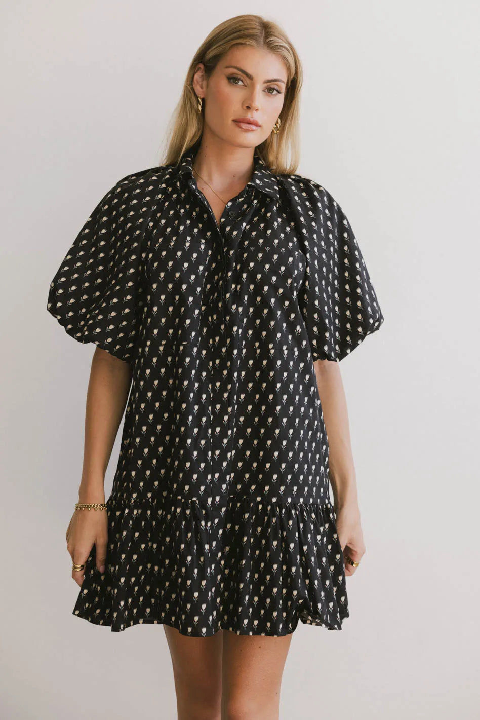 Miel Floral Mini Dress - Women's Floral Print Summer Dress, Sleeveless A-Line Party Dress - Perfect for Beach Vacations, Date Nights & Summer Parties