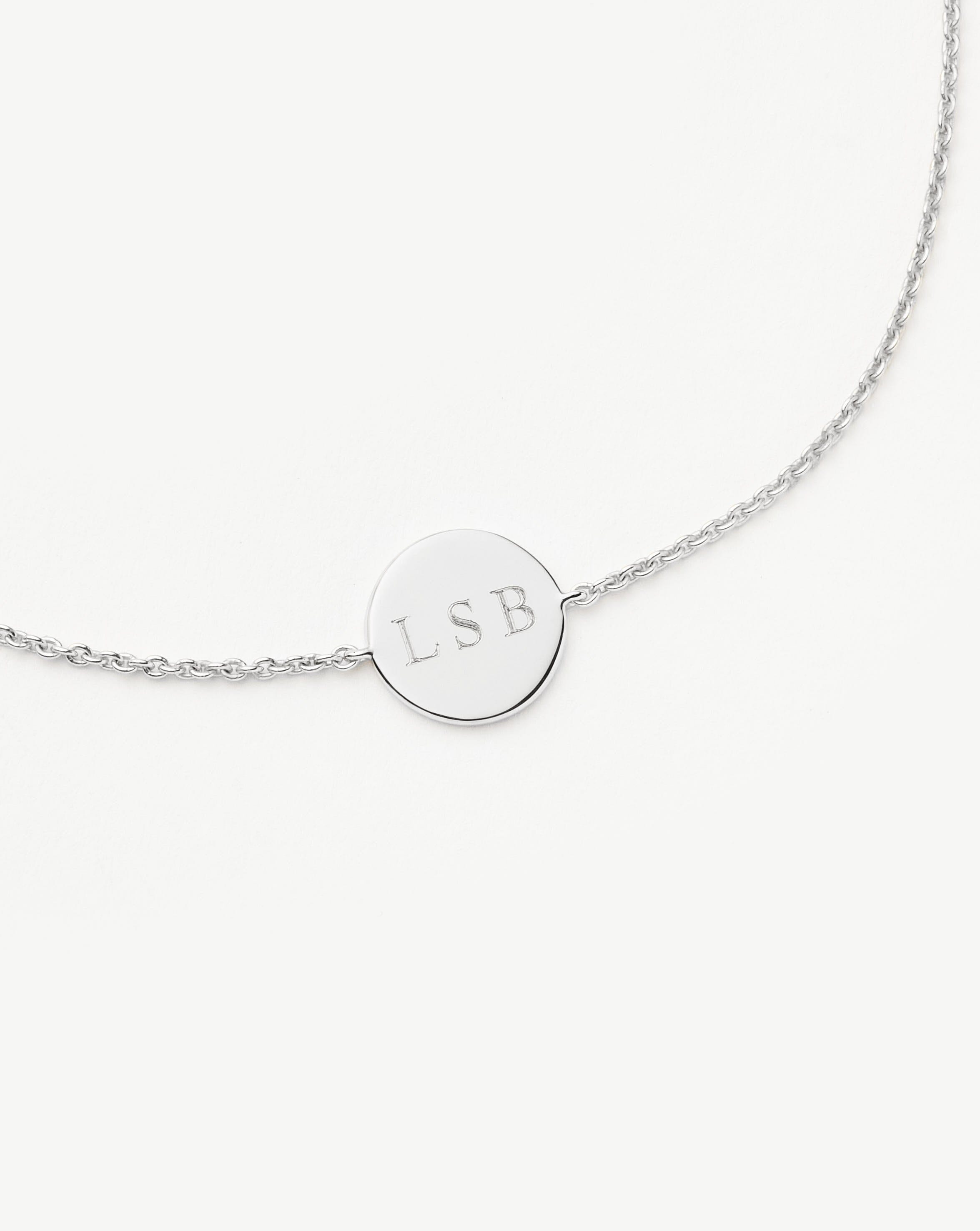 Personalized Engravable Round Bracelet - Custom Name & Date Bracelet for Women, Men, Couples - Perfect for Anniversaries, Weddings, Gifts & Special Occasions