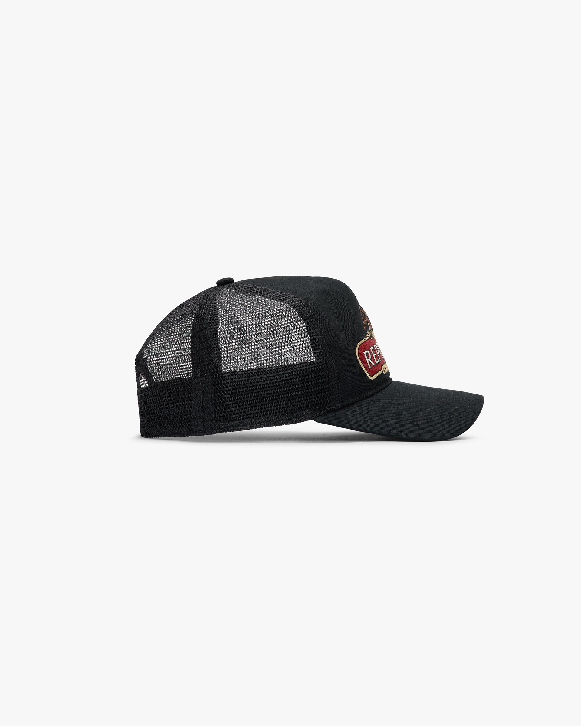 Represent X End Eagle Trucker Cap - Stylish Adjustable Snapback Hat for Men & Women - Perfect for Outdoor Activities, Sports & Casual Wear - Jet Black