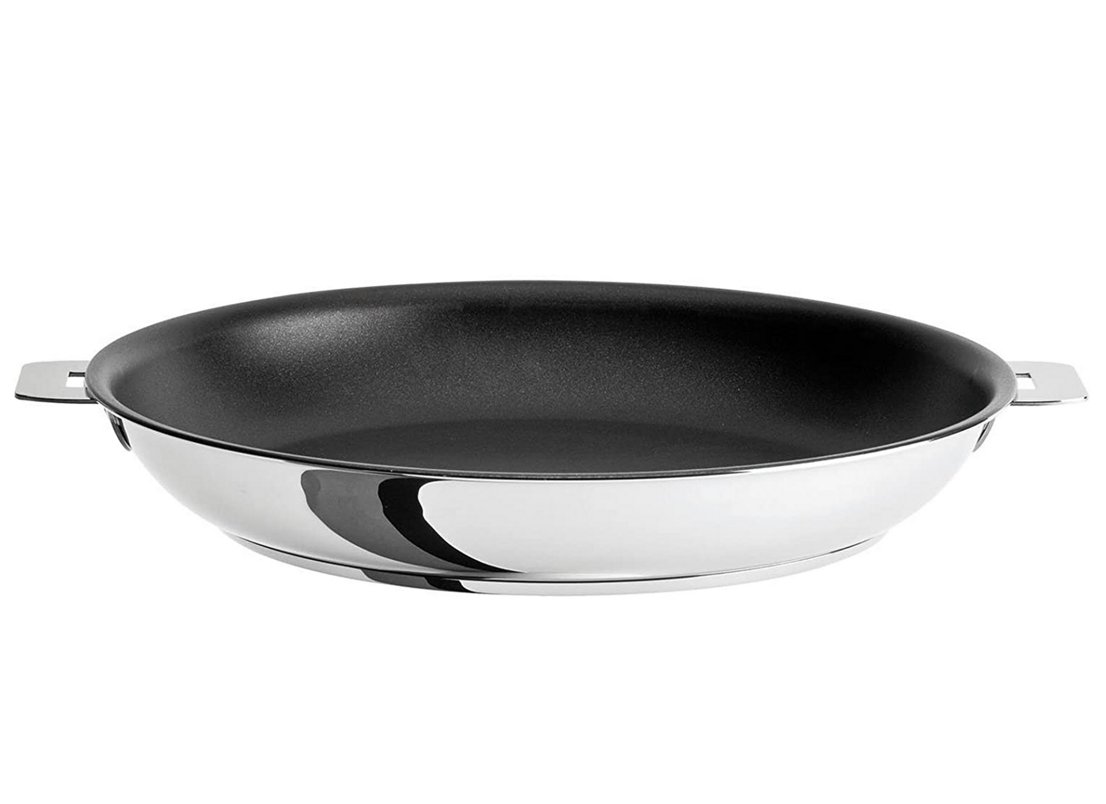 Cristel Casteline P30QMPE 12-Inch Nonstick Frying Pan, Silver - Perfect for Sautéing, Frying & Cooking Eggs in Your Kitchen