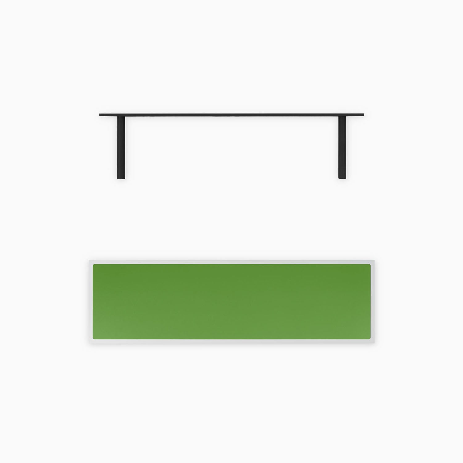 Aksel Inlay White Floating Shelf - Modern Wall Mounted Storage for Bathroom, Kitchen & Living Room - Perfect for Organizing Decor, Books & Essentials