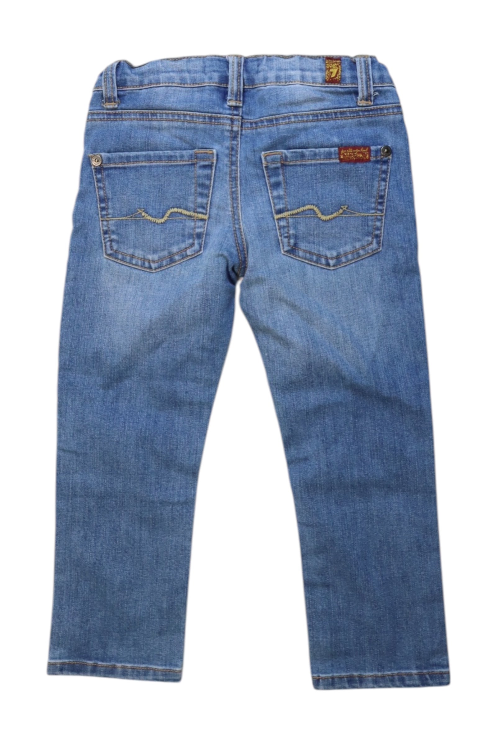 7 For All Mankind Women's Skinny Jeans Size 3T - Premium Stretch Denim Pants for Toddler Girls | Perfect for Playdates, Daycare & Family Outings