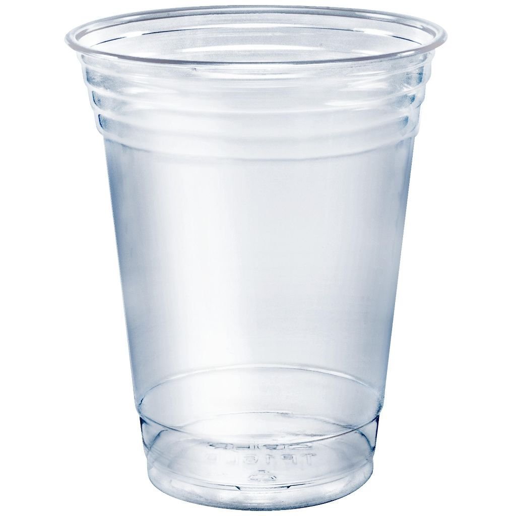 SOLO Party Cups 12 oz Clear Plastic Disposable Cold Drink Cups - Pack of 50 - Ideal for Parties, BBQs, Picnics & Outdoor Events