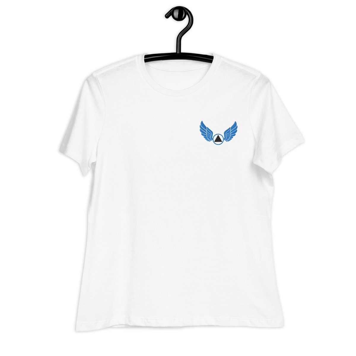 Wings of Recovery Embroidered Women's Relaxed T-Shirt - Comfortable Casual Tee for Everyday Wear | Perfect for Yoga, Running & Lounge Outfits