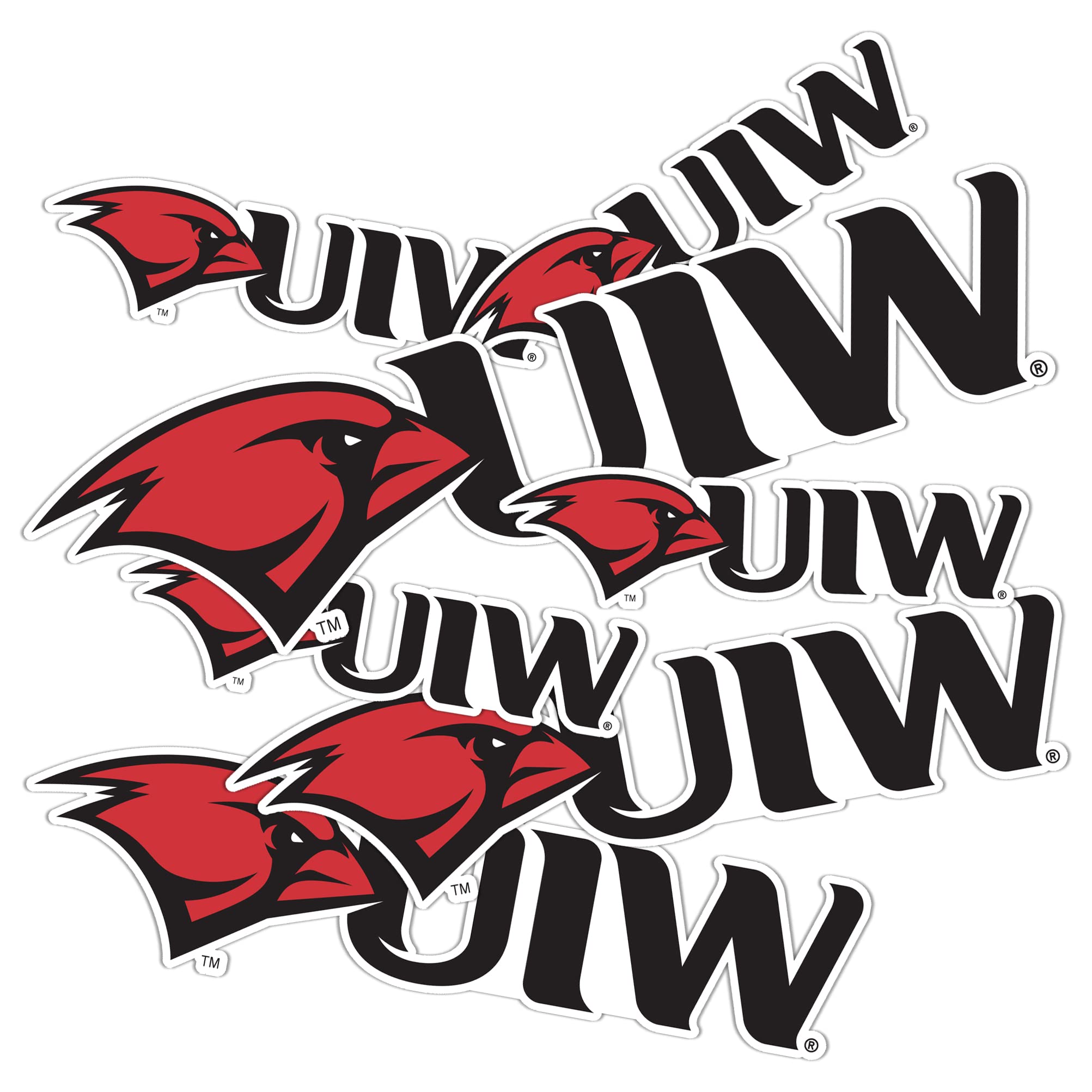 UIW Cardinals Vinyl Decals - Desert Cactus University of The Incarnate Word Stickers for Laptop, Water Bottle, Car & Scrapbook - Durable T3 Vinyl Decals for School Spirit & Fan Gear