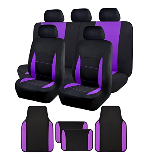 SC & Floor Mats Black Purple
