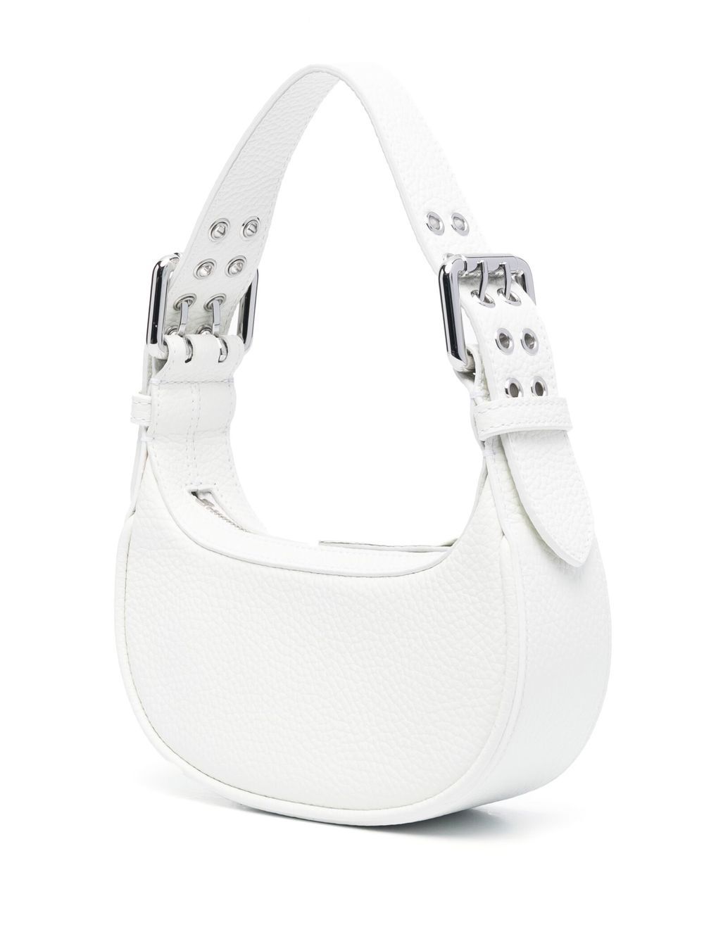BY FAR PRE Bags for Women - White Leather Shoulder Bag | Stylish Crossbody Purse for Work, Travel & Everyday Use