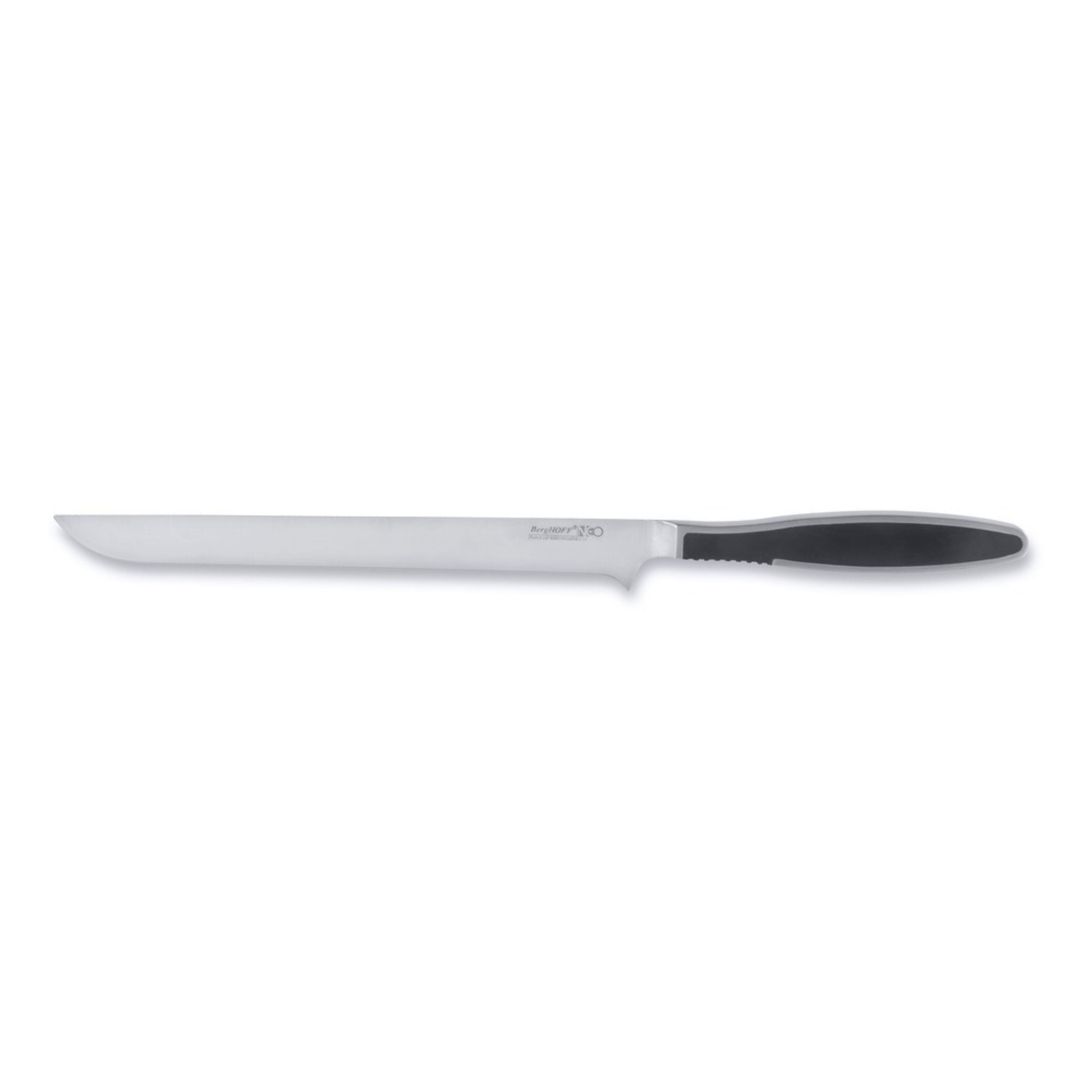 BergHOFF Neo Spanish Ham Knife - Flexible 10-Inch Stainless Steel Blade for Slicing Jamon, Prosciutto & Charcuterie | Perfect for Deli, Kitchen & Gourmet Food Preparation