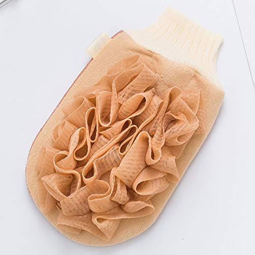 Exfoliating Gloves for Women & Men - 1 Pair Dual Purpose Shower Scrub Mittens, Exfoliating Bath Towel with Viscose/Sponge/PE Material - Body Scrubber for Smooth Skin (Color: C) - Perfect for Spa, Shower & Dry Brushing Routine