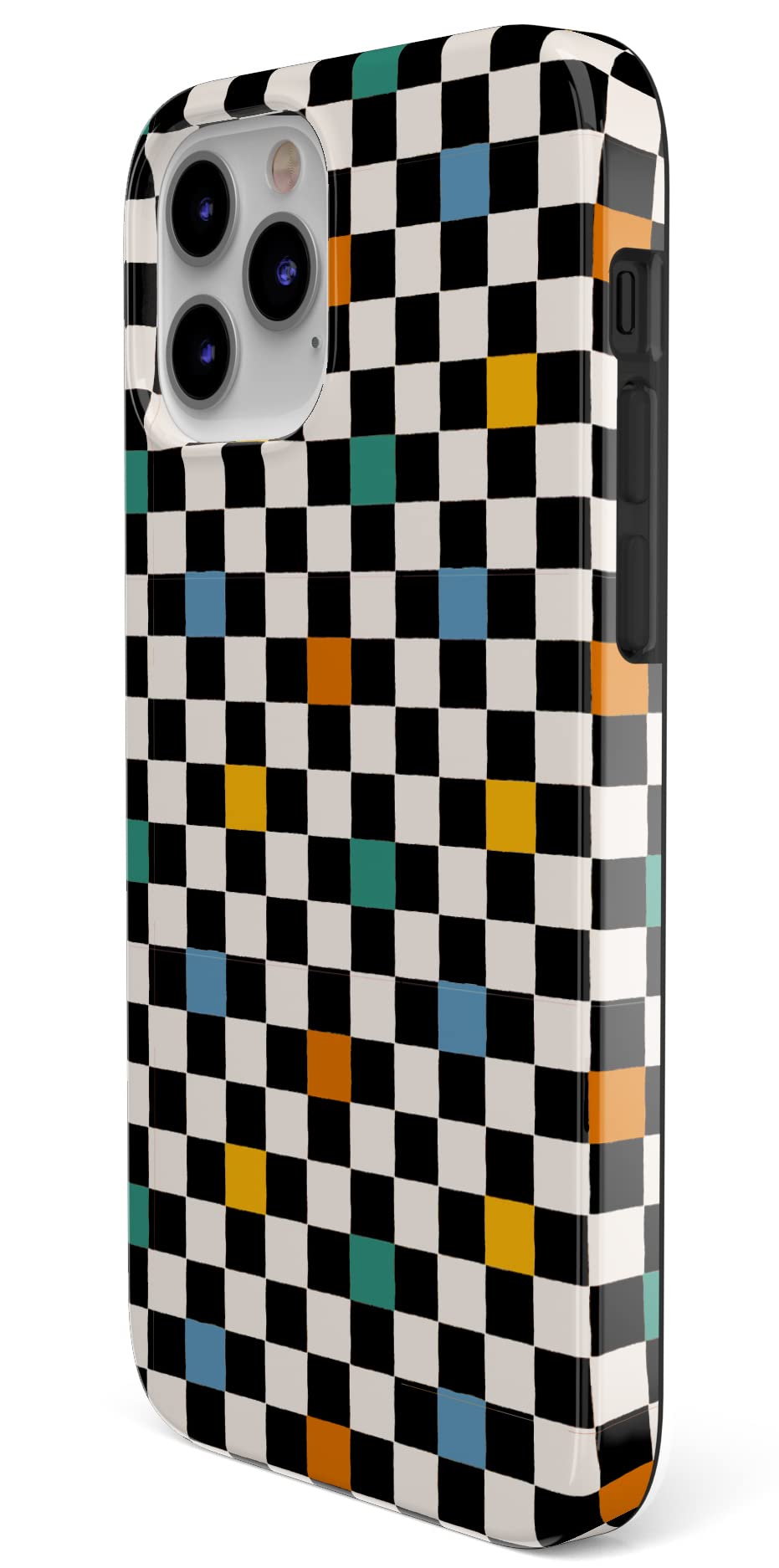 Casely iPhone 11 Pro Max Case - Old Skool Retro Checkerboard Phone Cover | Protective Slim Fit Shockproof Case | Perfect for Skateboarding, Street Fashion & Vintage Lovers