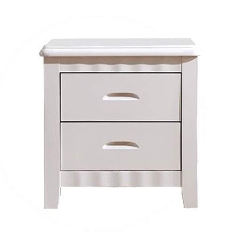 Modern Nightstand - Solid Wood Oak Bedside Table with 2 Drawers, Simple & Stylish Storage Cabinet for Bedroom - Home Side Table (40x40x50cm) - Perfect for Small Spaces, Apartment Living & Minimalist Bedroom Decor