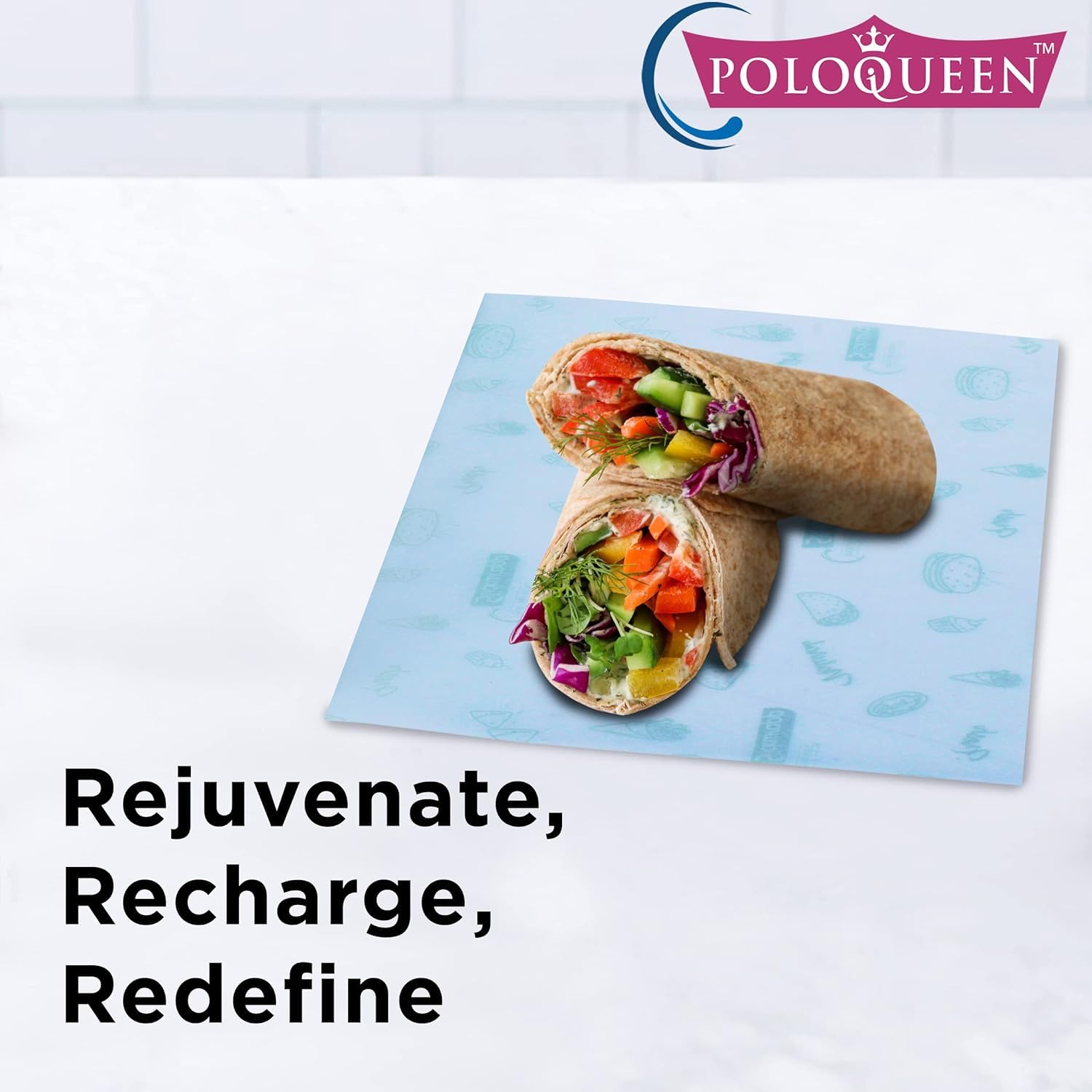 PoloQueen 30m Food Wrap Roll & 20m Butter Paper Roll Set | Microwave-Safe, Non-Stick Baking Paper for Cooking, Freezing, Food Storage | Perfect for Meal Prep, Roti Wrapping & Kitchen Organization