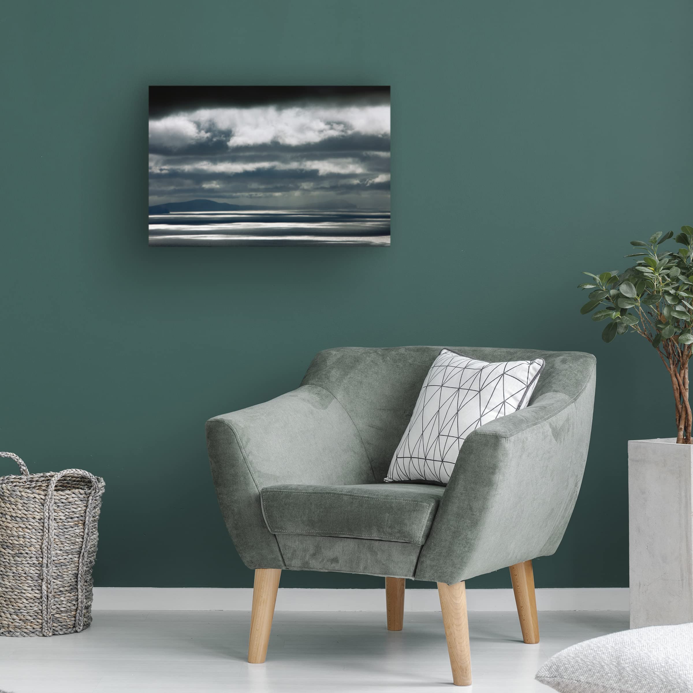 Vincent Leprince 'Ivenragh Peninsula' Canvas Wall Art Print - Coastal Landscape Painting for Living Room, Bedroom & Office Decor