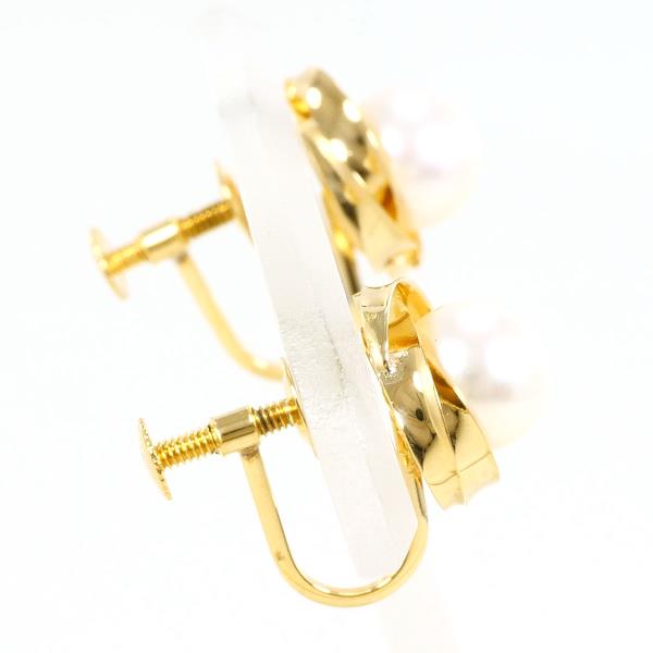 18K Yellow Gold Pearl Earrings for Women - Elegant Cultured Pearl Stud Earrings - Perfect for Weddings, Parties & Special Occasions