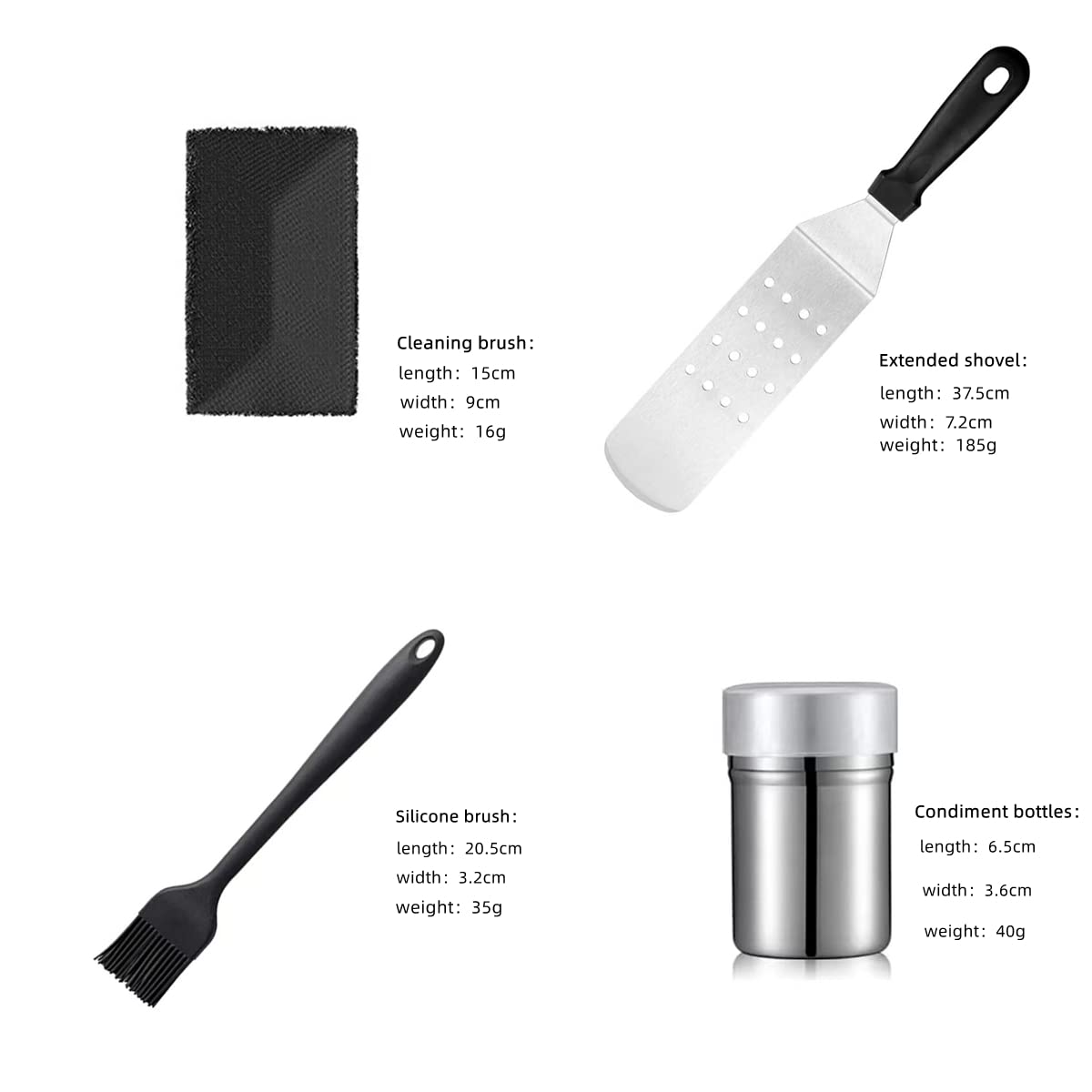 30PCS Stainless Steel Griddle Accessories Kit - Flat Top Grill Tools Set with BBQ Spatula & Carry Bag for Outdoor Cooking, Camping & Backyard Barbecues | Perfect for Grilling, Tailgating & Picnics