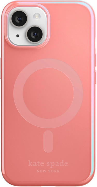 Kate Spade New York Gloss Case for iPhone 14 - Grapefruit Color | Stylish Protective Phone Cover for Women | Perfect for Work, Travel & Everyday Use