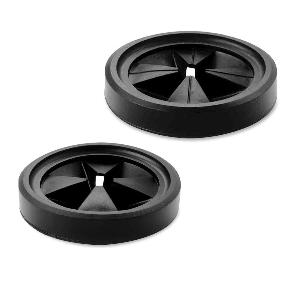 InSinkErator Badger 5 1/2 HP Continuous Feed Garbage Disposal - Standard Series Food Waste Disposer with Black Mounting Gasket Kit (MGK-OO) - 2 Pack - Perfect for Kitchen Sink Waste Management & Dishwasher Hookup