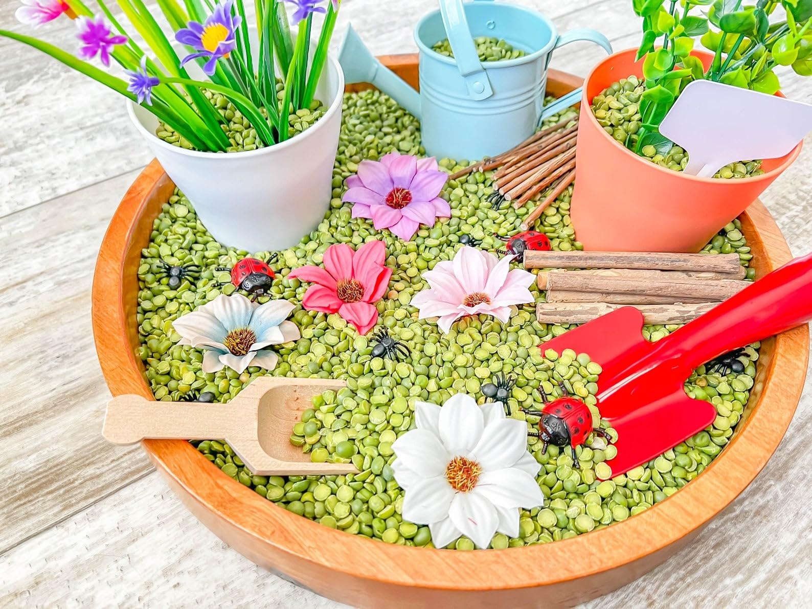 Montessori Sensory Bins for Kids - Gardening Themed Sensory Toys for Preschoolers | Educational Learning Activities for Toddlers & Classroom Play