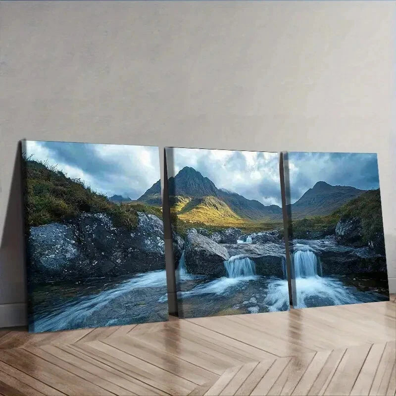 3-Piece Scottish Highlands Wall Art Set - Framed Canvas Prints 40x60cm - High Quality Australian Made Wall Decor - Perfect for Living Room, Bedroom & Office Decor