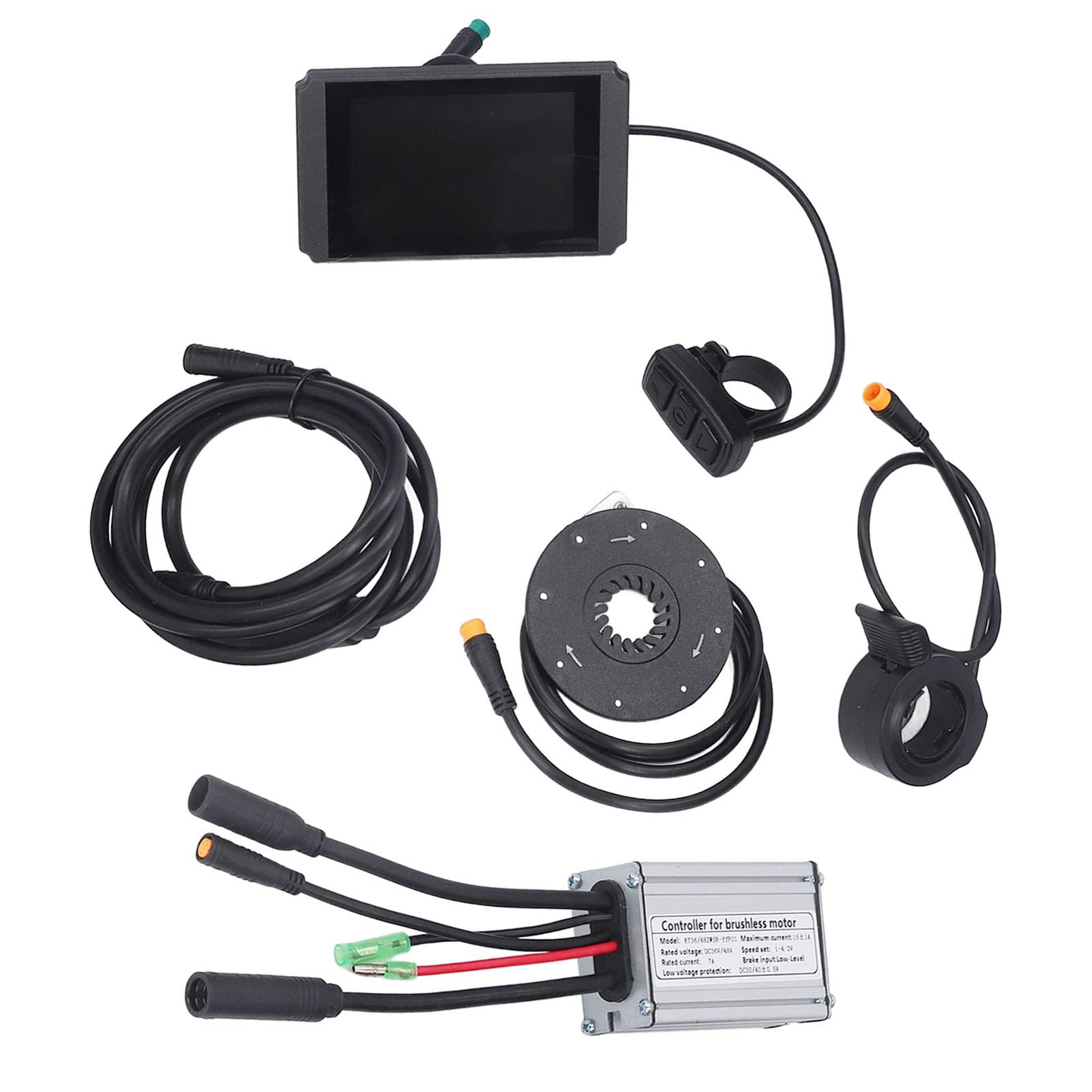 15A Electric Bike Controller Kit - Waterproof Multi-Function Display, Lightweight & Heat Dissipation for 250W/350W Motors - Perfect for E-Bike Conversion & DIY Projects