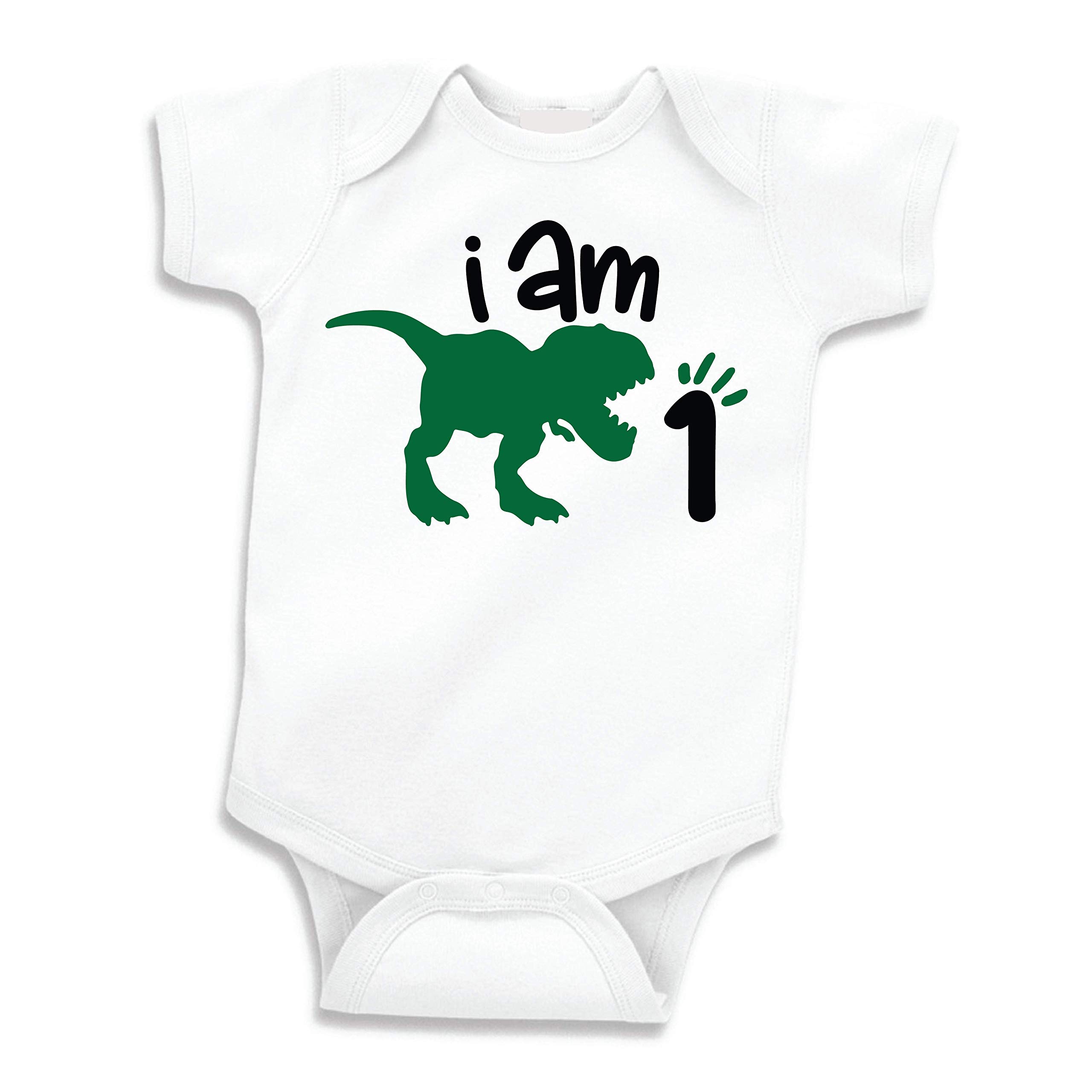 Dinosaur Shirt for Baby Boy's 1st Birthday - Cute First Birthday Outfit | Bump and Beyond Designs | Perfect for Birthday Photos, Party Celebrations & Special Occasions