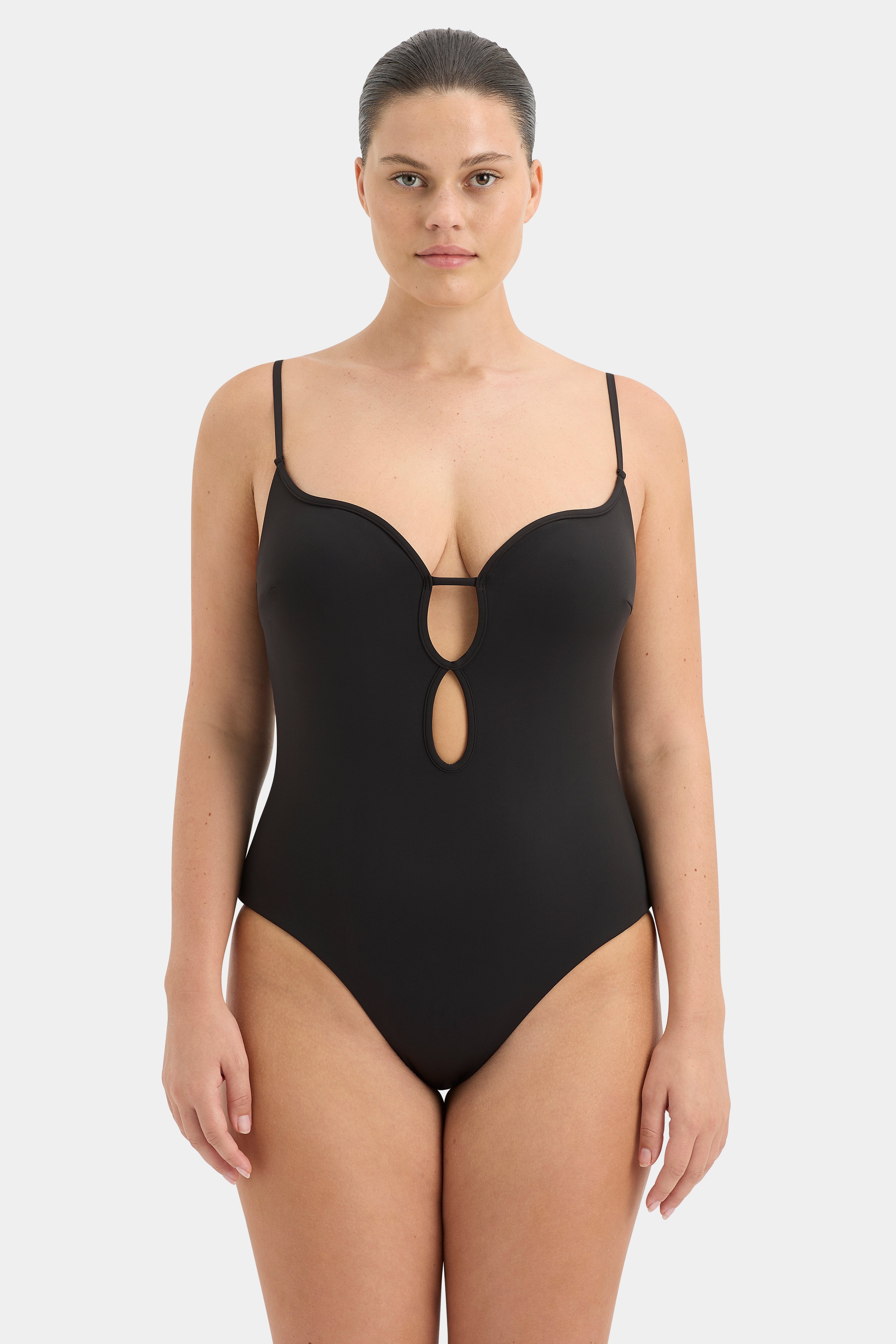 Renata Keyhole One Piece Swimsuit - Sexy High Cut Monokini Bathing Suit for Women - Perfect for Beach, Pool, and Summer Vacations
