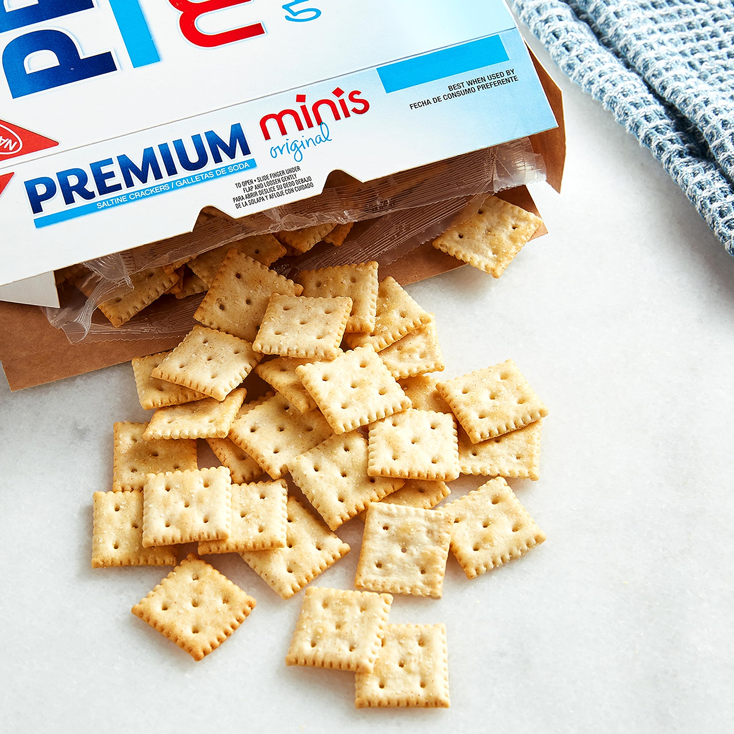 Premium Saltine Crackers Variety Pack - 2 Mini & 2 Soup & Oyster Crackers (4 Packs) | Bulk Snacks for Lunch, Parties & On-the-Go | Perfect with Soup, Cheese & Charcuterie Boards