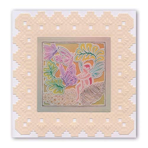 Clarity Stamps Thistledown Fairy A6 Square Groovi Baby Plate for Card Making & Scrapbooking – Perfect for DIY Crafts, Greeting Cards, and Memory Books
