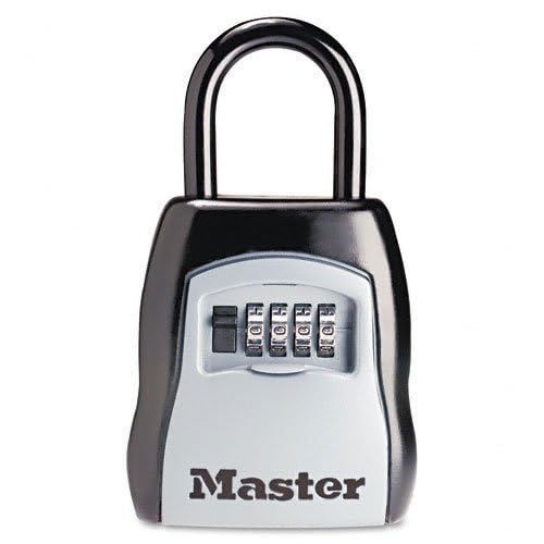 Master Lock MLK5400D Combination Lock - 5 Key Steel Security Box for Home, Office & Travel | Secure Valuables, Documents & Cash