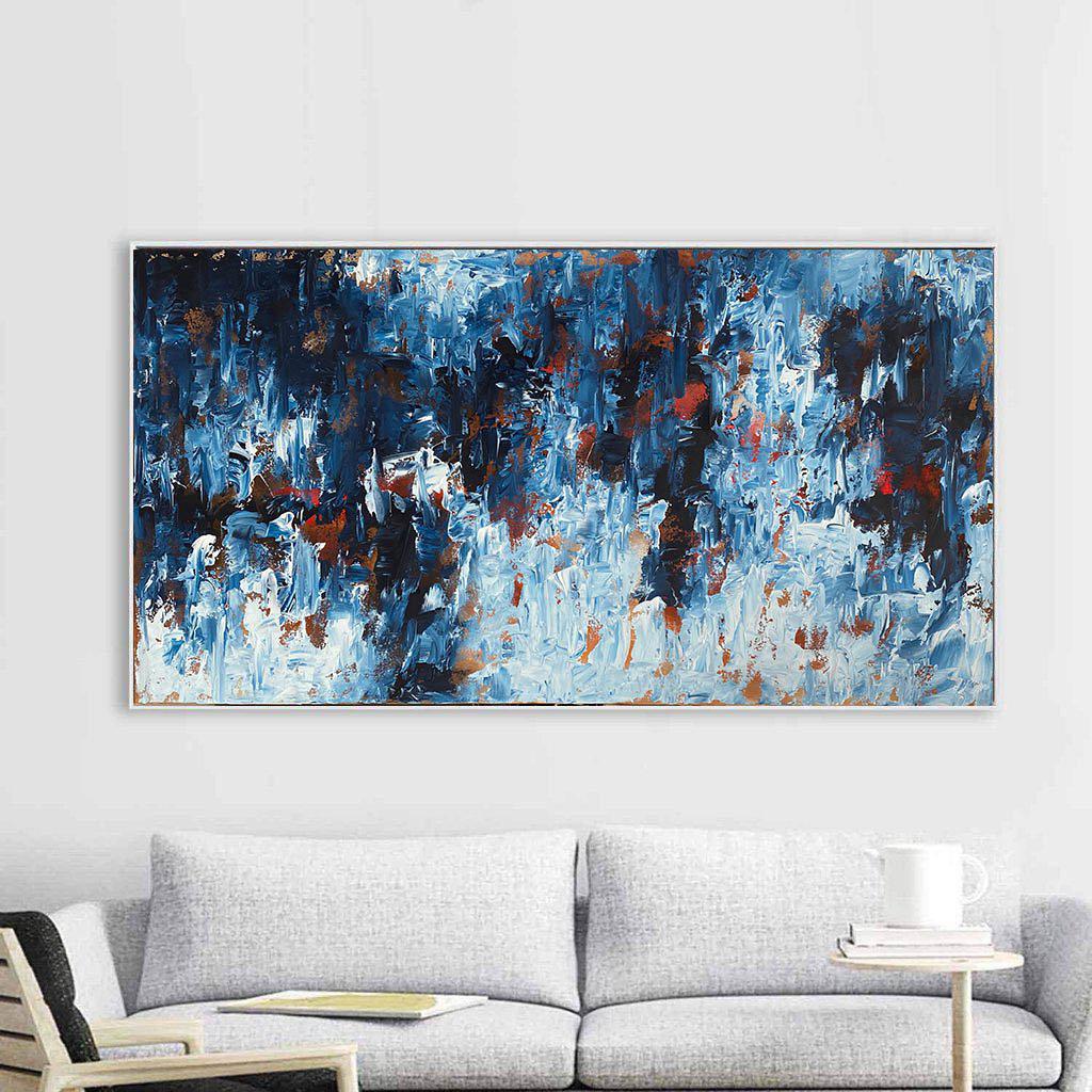 Original Hand-Painted Canvas Artwork 150x76 cm - Time To Remember - Perfect for Living Room, Bedroom & Office Decor