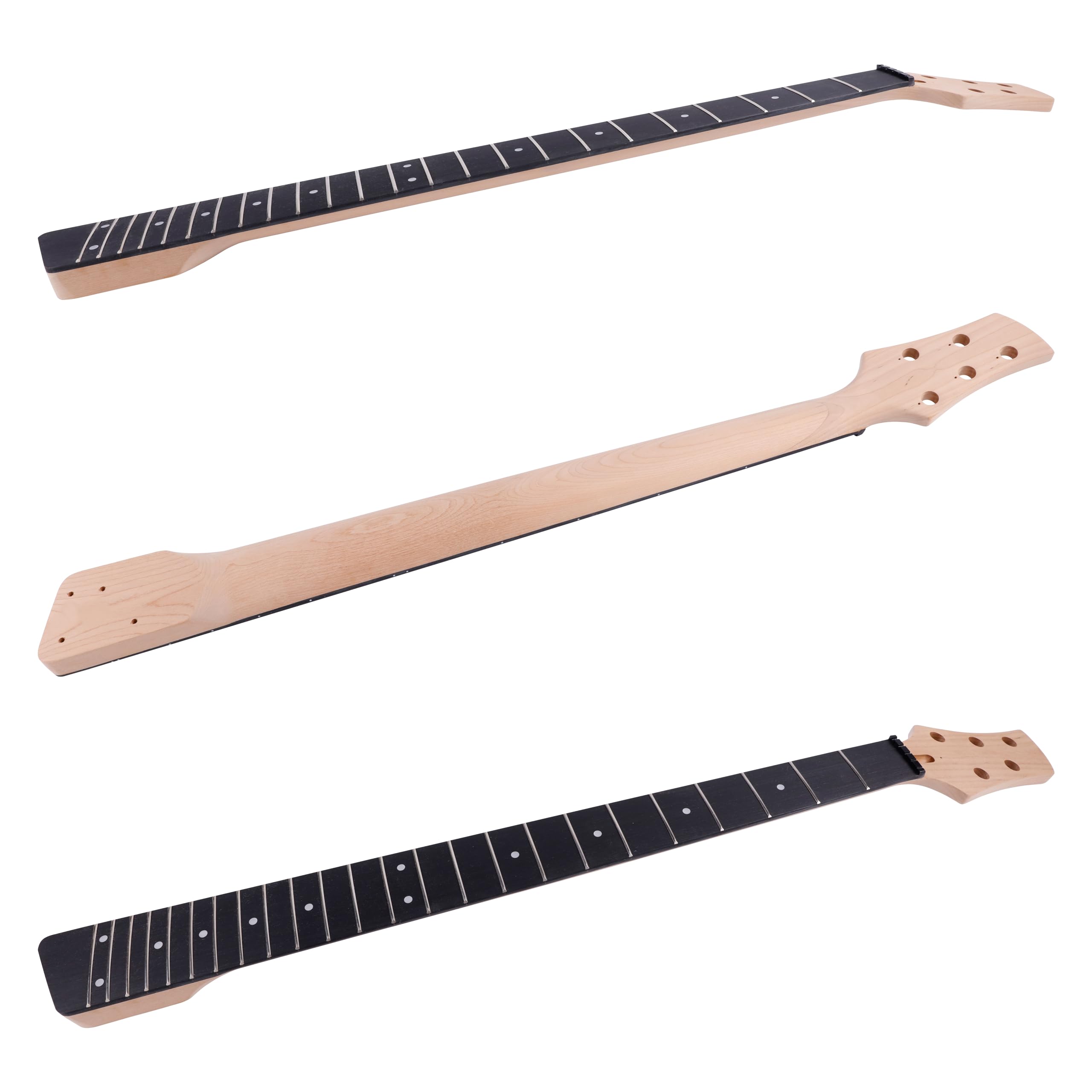 Leo Jaymz DIY Electric Bass Guitar Kit for Beginners - 5 String Roasted Ash Body, Roasted Maple Neck & Ebony Fingerboard - Complete Components Included - Perfect for Home Studio Recording & Live Performances