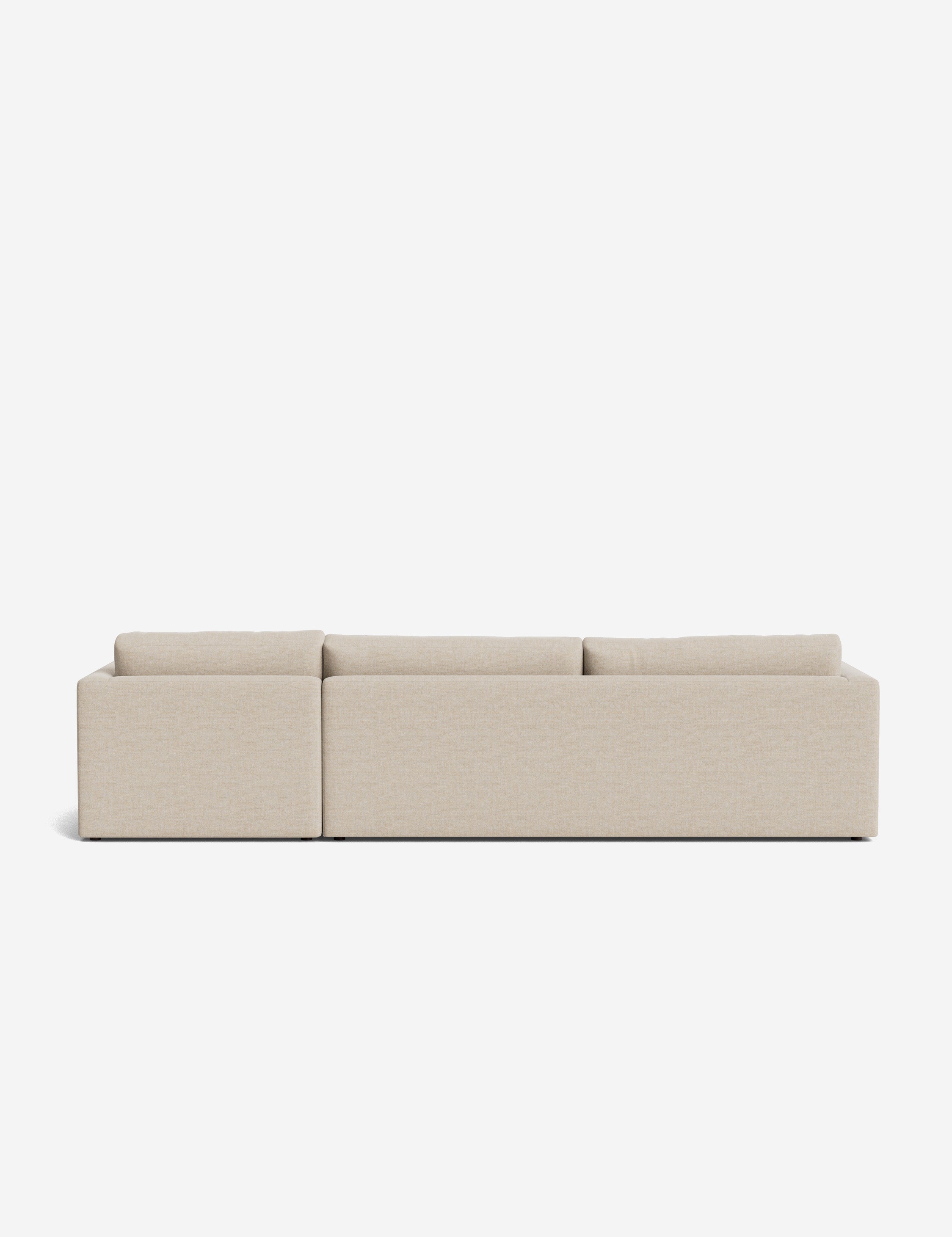 Durham Chaise Sectional Sofa - Modern L-Shaped Couch with Chaise Lounge, Upholstered Fabric, Comfortable Living Room Furniture for Small Spaces | Perfect for Apartments, Condos & Family Gatherings
