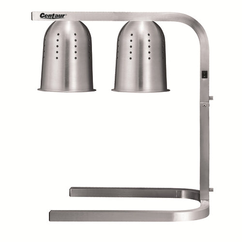 Centaur CEN WL01 Dual Bulb Commercial Food Warmer Lamp - Keep Meals Hot for Restaurants, Buffets & Catering Events